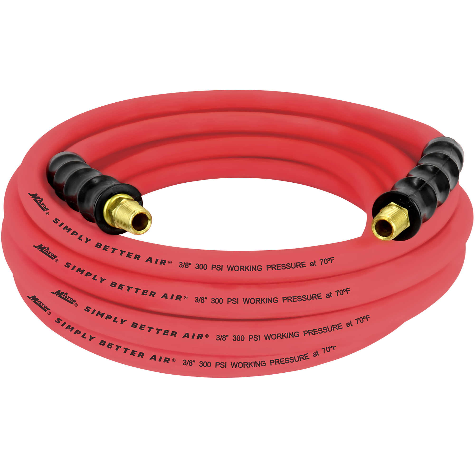 Manguera de hule Milton de 3/8in. x 25ft., 300 PSI, Modelo ULR382514