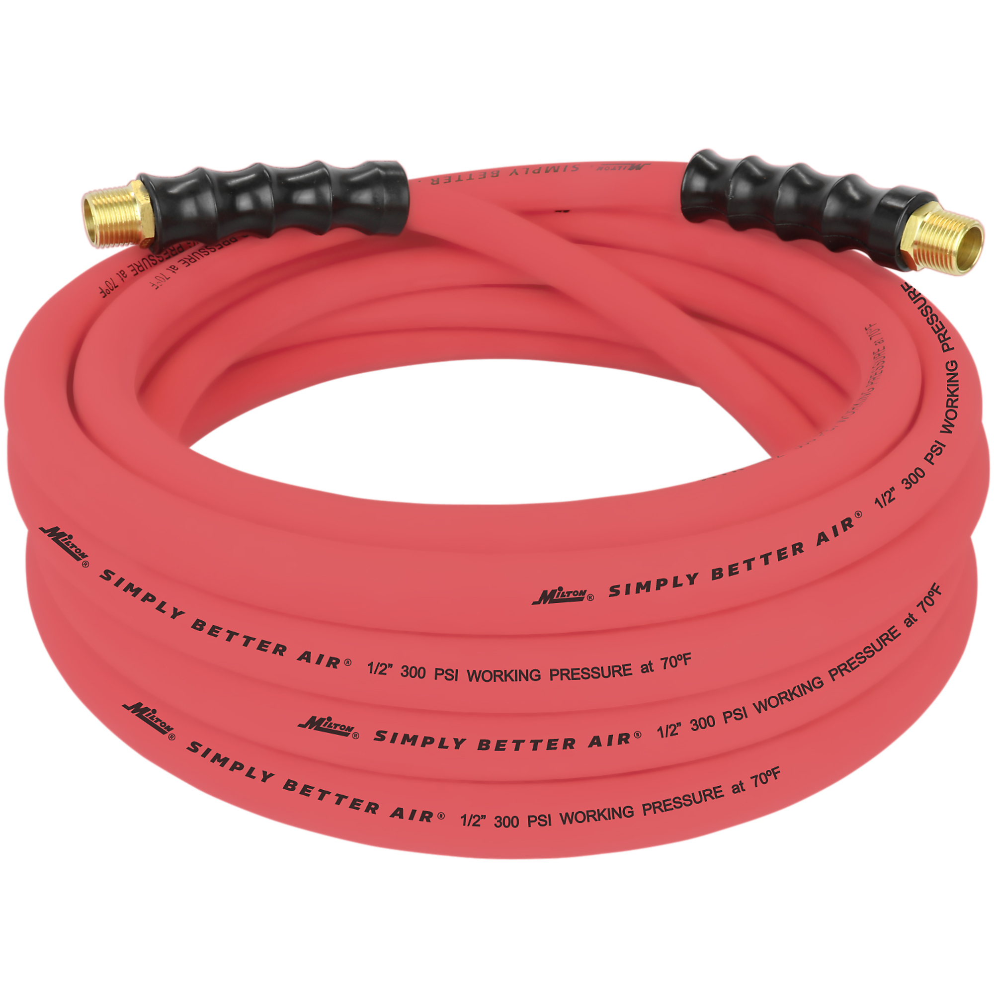 Manguera Milton, 1/2 pulg. x 25 pies, con conexiones de 1/2 pulg. NPT, Modelo# ULR122512-A
