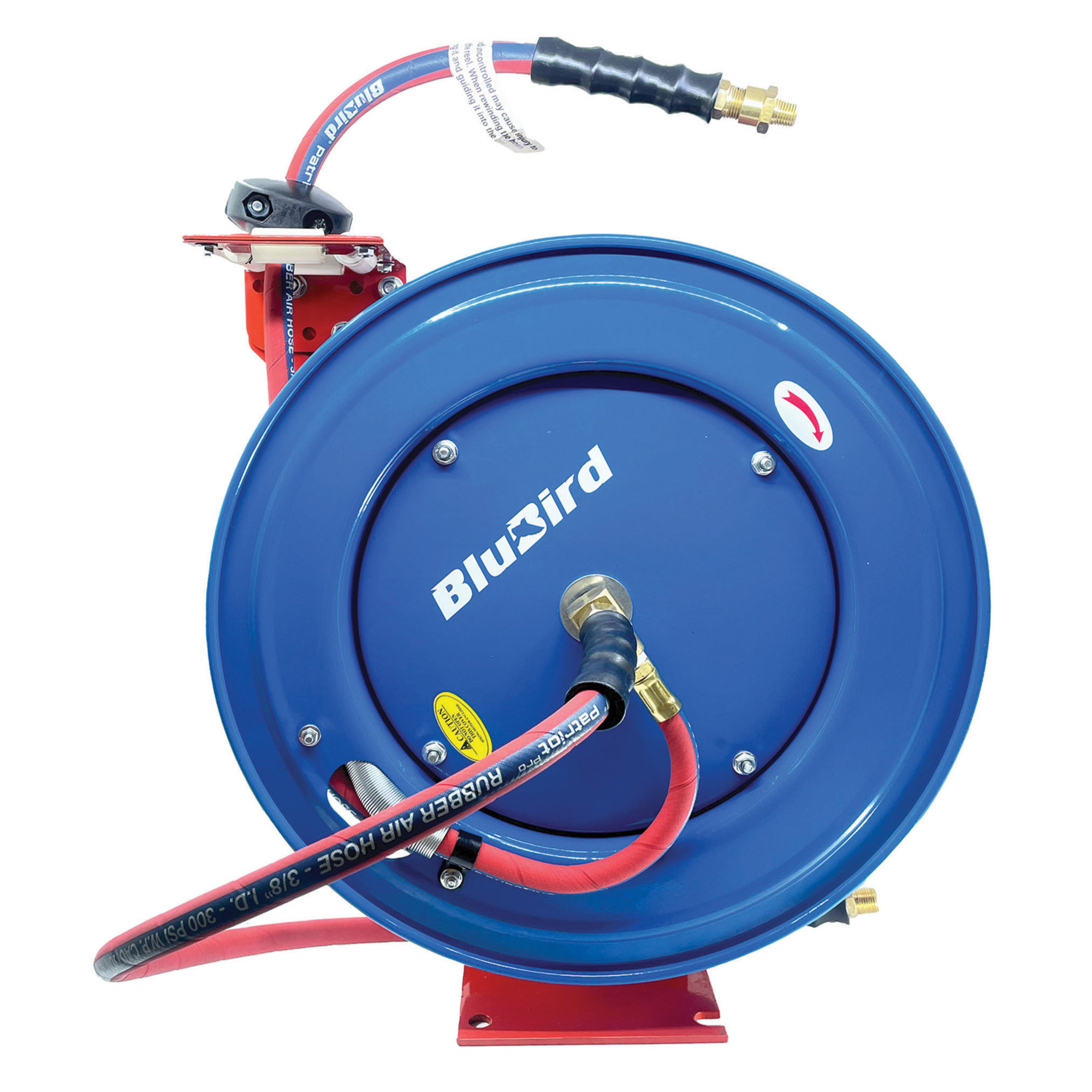 Carrete de manguera de aire de hule Patriot Pro, 3/8 pulg. x 50 pies, Modelo PPRHD3850