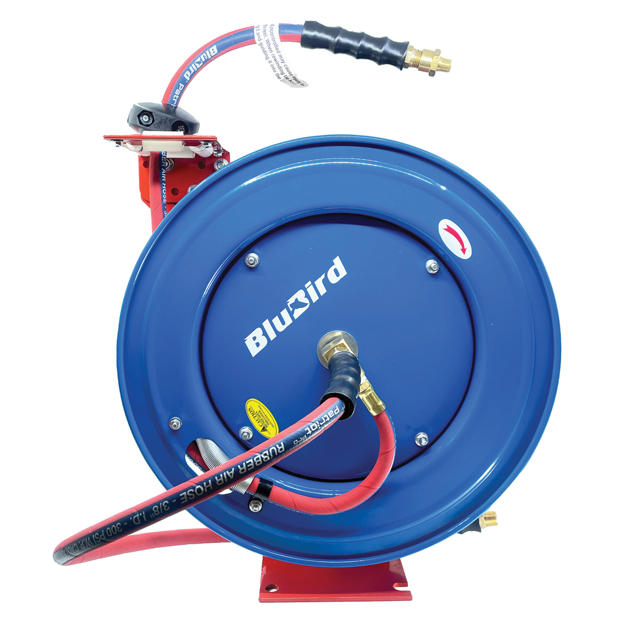 Carrete de Manguera de Aire de Caucho Patriot Pro, Diámetro de 1/2 in, Longitud de 50 ft, Modelo PPRHD1250.