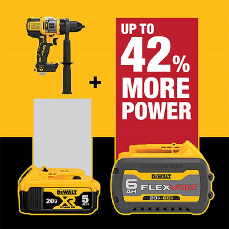 Martillo perforador/destornillador inalámbrico sin escobillas DEWALT 20V MAX de 1/2 pulg. con ventaja FLEXVOLT (solo herramienta) - DCD999B