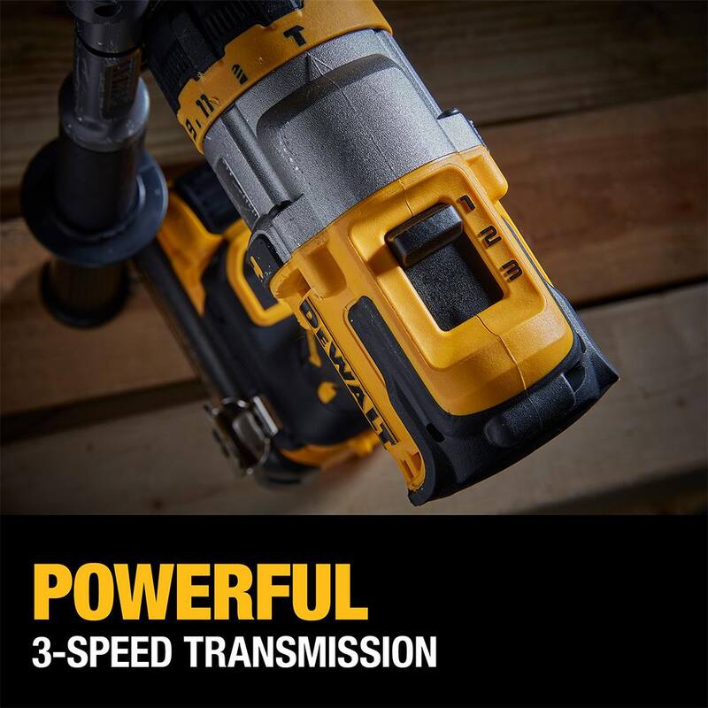 Martillo perforador/destornillador inalámbrico sin escobillas DEWALT 20V MAX de 1/2 pulg. con ventaja FLEXVOLT (solo herramienta) - DCD999B