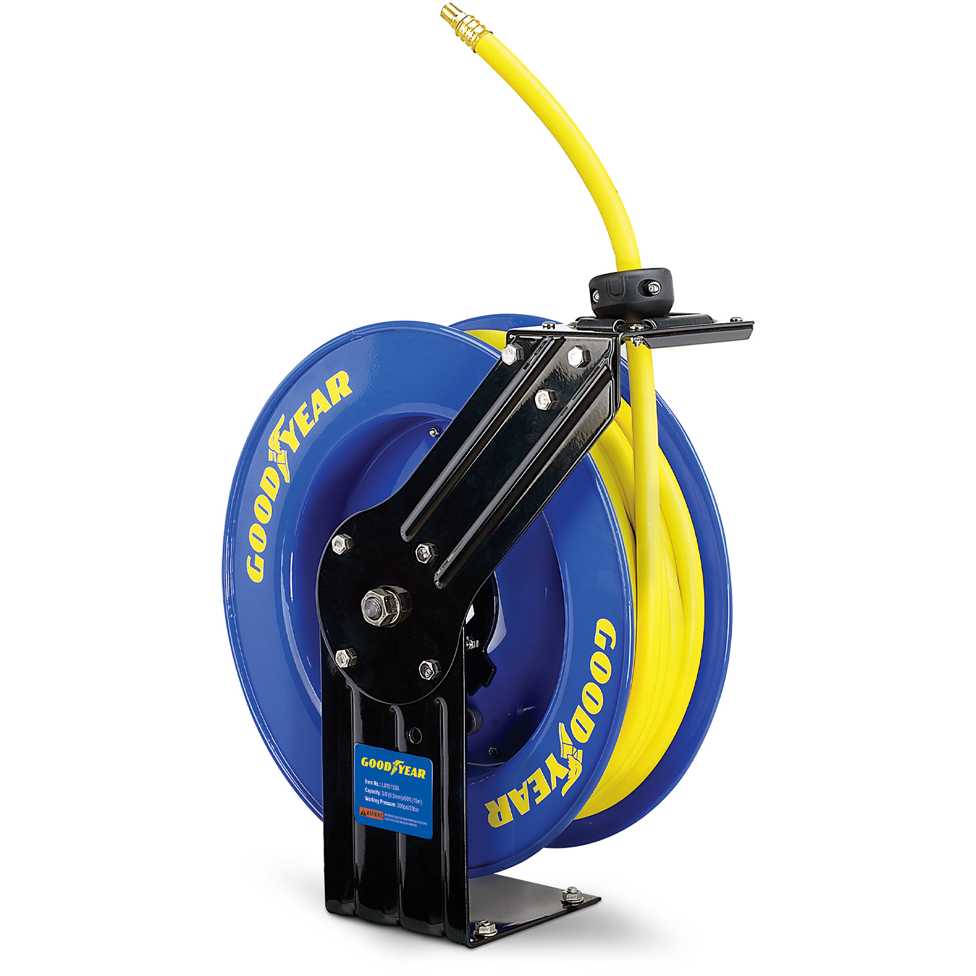 Carrete para manguera de aire retráctil Goodyear 3/8in. x 50ft.