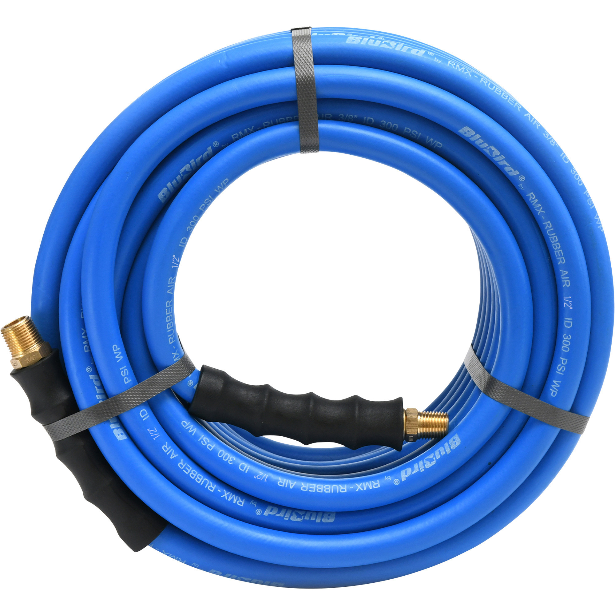 Manguera de aire de goma BluBird, 1/2 pulg. x 50 ft., 300 PSI, Modelo# BB1250