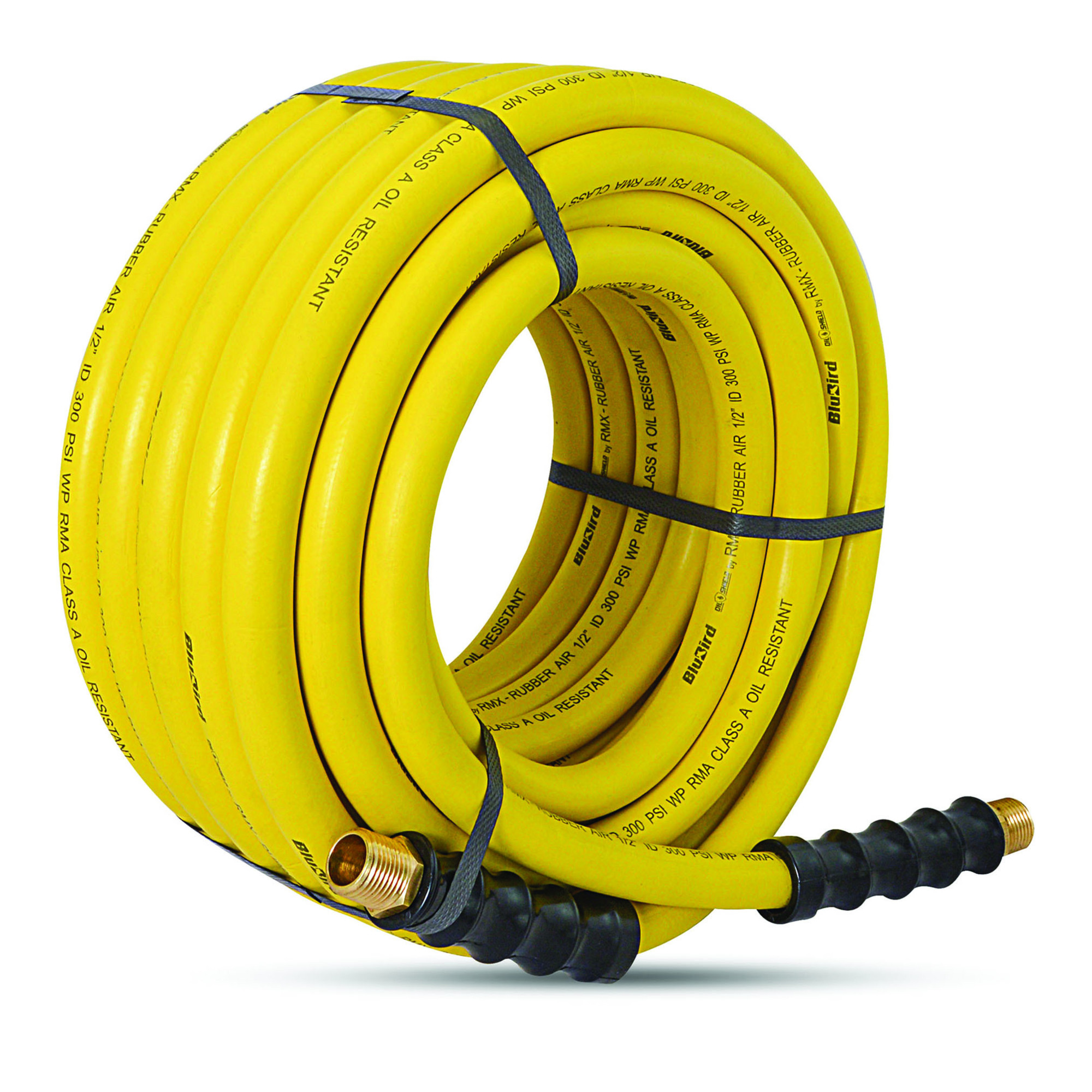 Ensamble de Manguera de Aire de Hule OilShield 1/2 pulg. x 100 pies, Modelo# OS12100