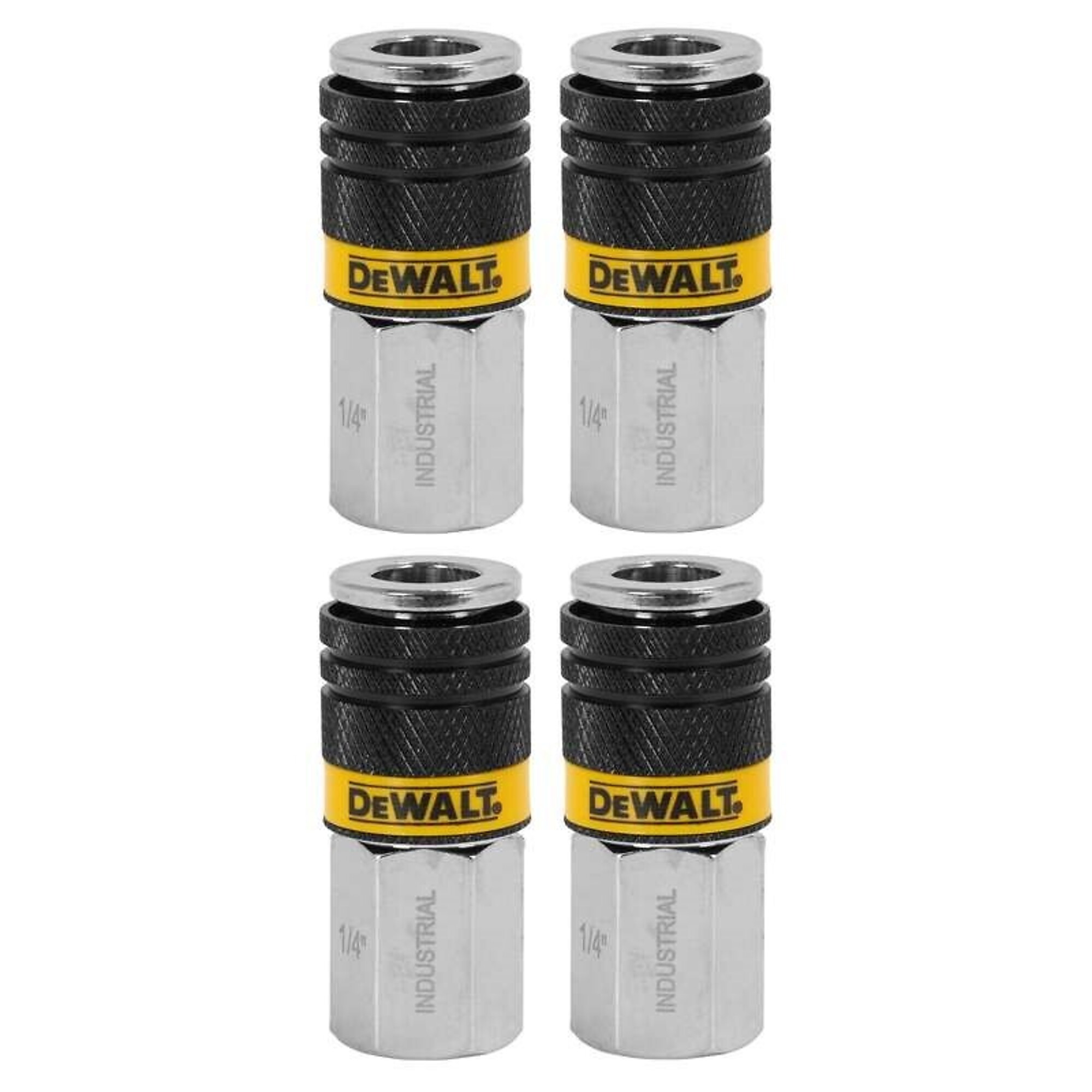 Conjunto de Acopladores Industriales DEWALT 1/4 pulgadas FNPT - Modelo DXCM036-0228