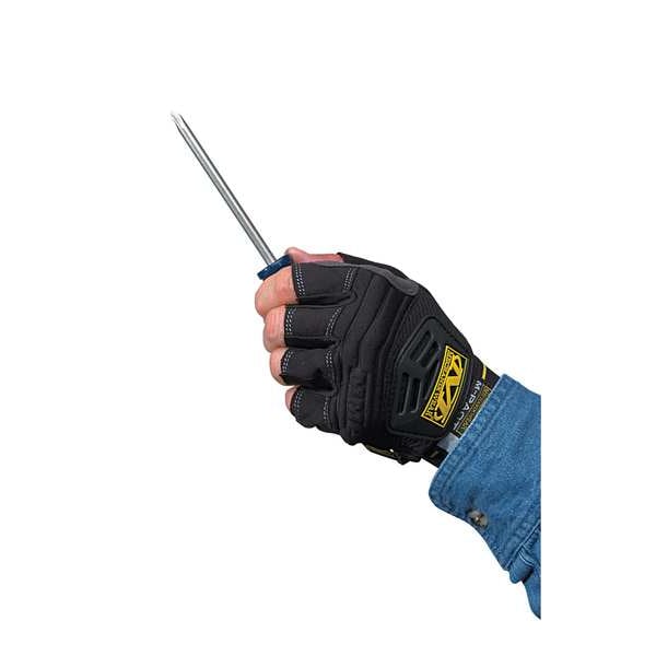 Guantes anti vibración de Mechanix Wear, M/L, negros, de goma - MFL-05-500