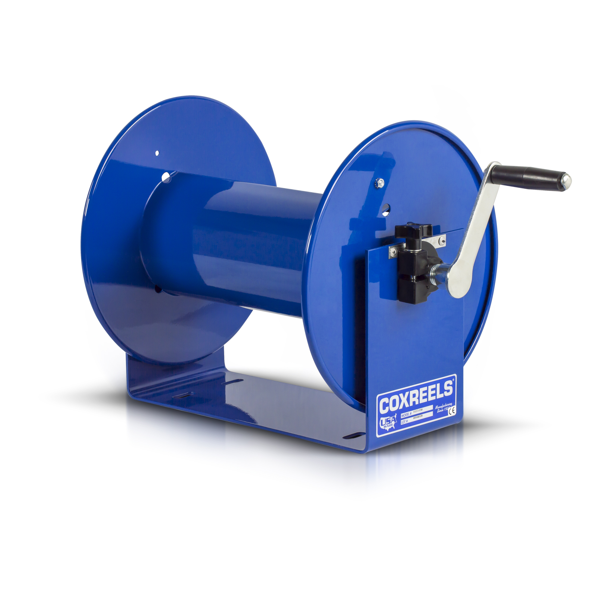 Carrete de Manguera Compacto de Manivela para Manguera 3/8 x 150 sin manguera, Diámetro de Manguera 3/8 pulg, Longitud de Manguera 150 ft, Modelo #112-3-150