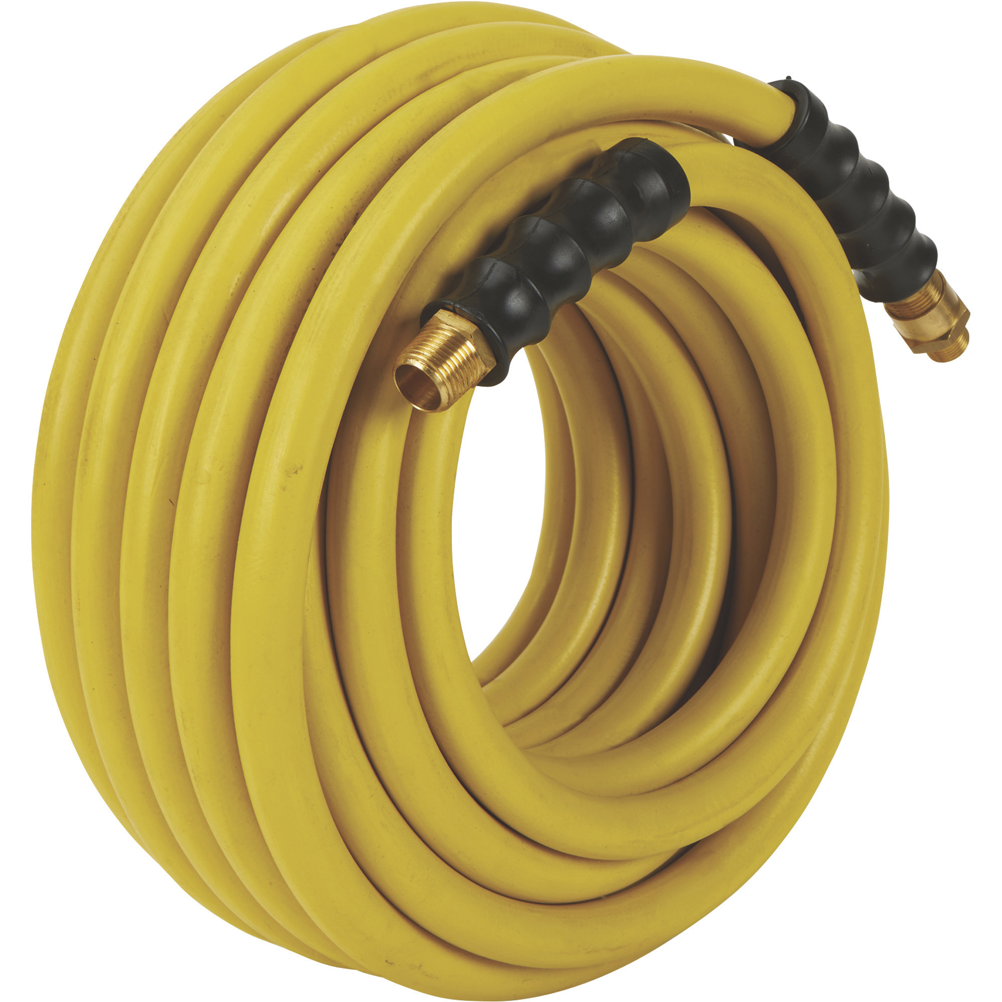 Manguera de aire de hule resistente al aceite Klutch, 1/2in. x 100ft., con reductor 1/2in.-3/8in., 300 PSI, Modelo# OS12100-NT.