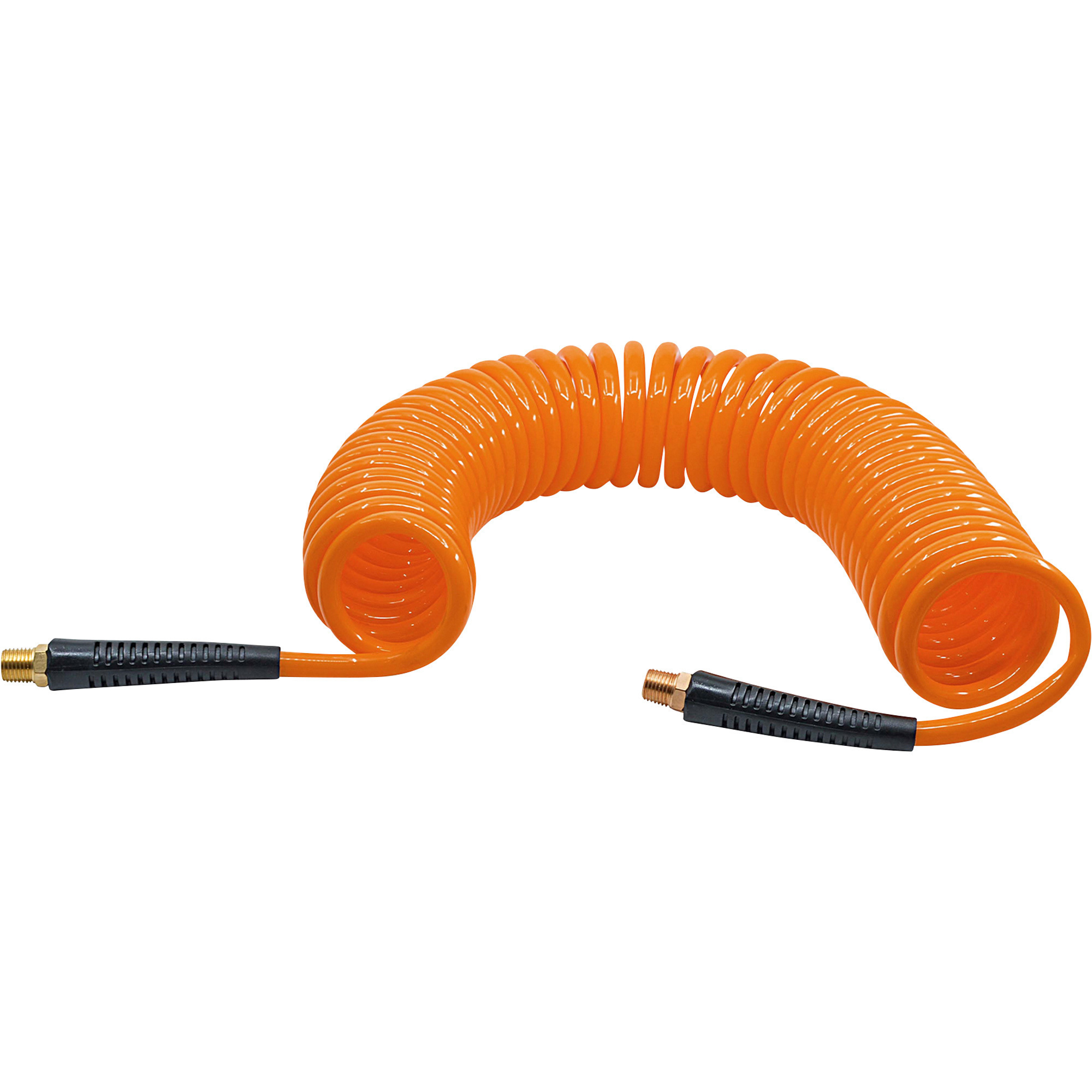 Manguera de aire retráctil de poliuretano Ironton, 1/4in. x 25ft., 125 PSI, Modelo# PUR1425ECO-NT-IT