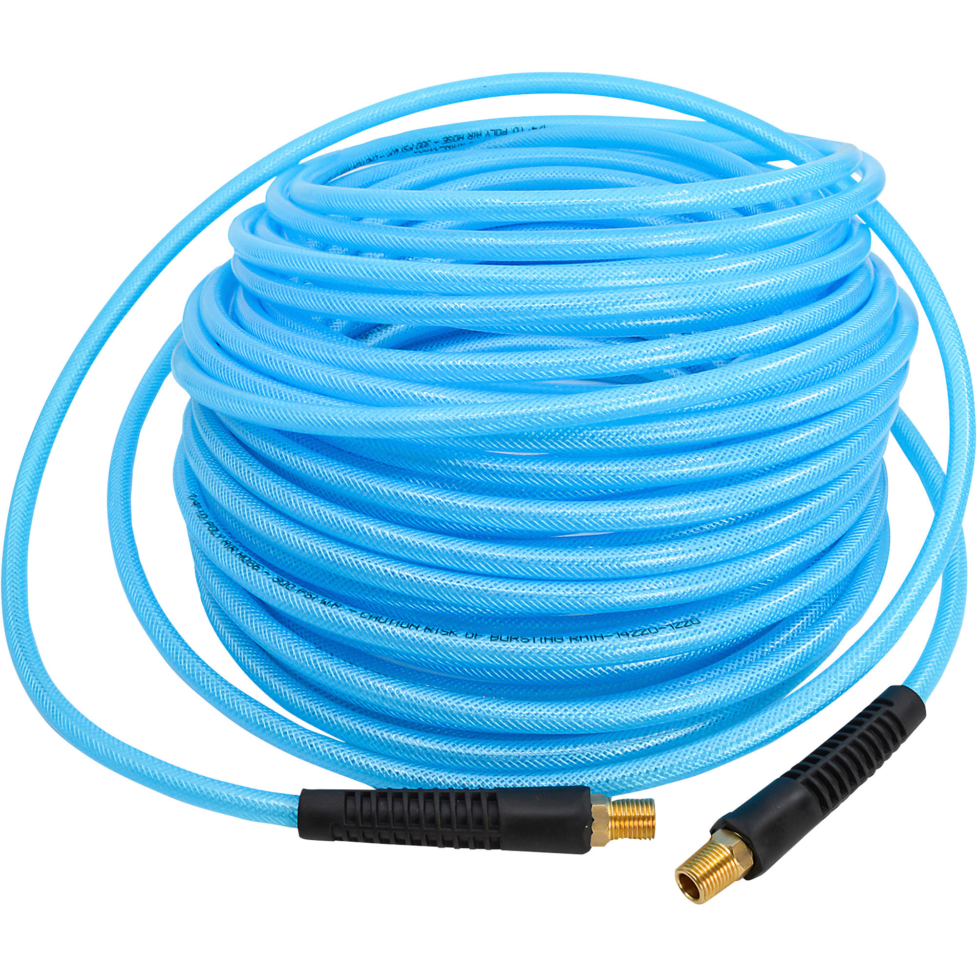 Manguera de aire de poliuretano Klutch, 1/4 pulg. x 100 pies, 300 PSI, Modelo# PU14100-NT.