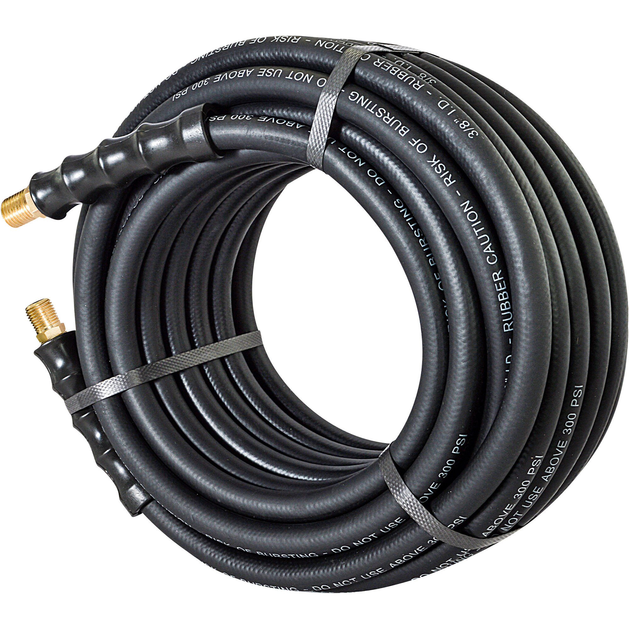 Manguera de aire de goma Klutch, 3/8 pulg. x 50 ft., 300 PSI, Modelo# TLEX3850-NT