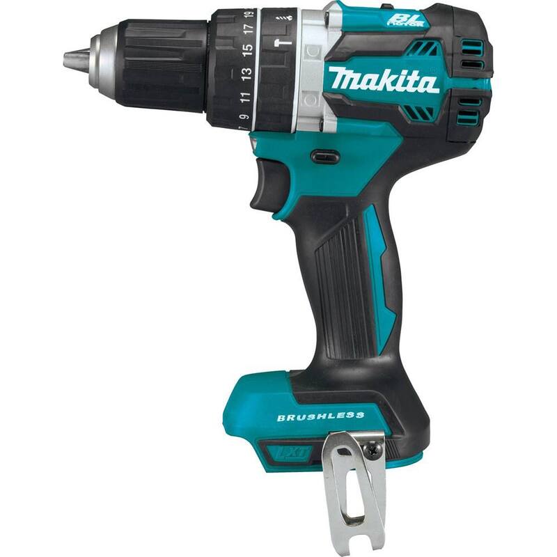 Martillo taladrador inalámbrico sin escobillas de 1/2 pulgadas de iones de litio LXT de 18V de Makita (sólo herramienta) - XPH12Z