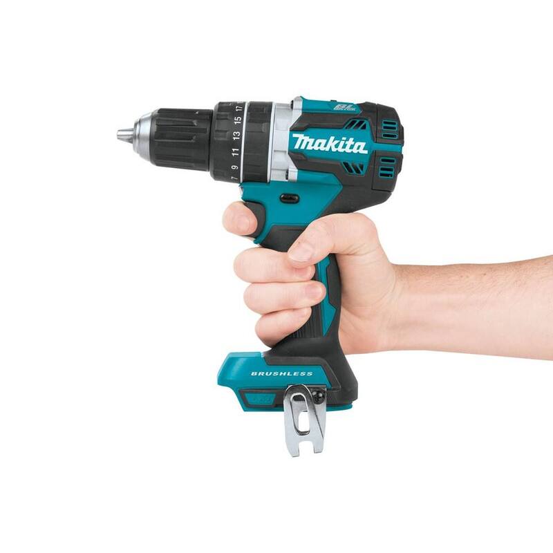 Martillo taladrador inalámbrico sin escobillas de 1/2 pulgadas de iones de litio LXT de 18V de Makita (sólo herramienta) - XPH12Z