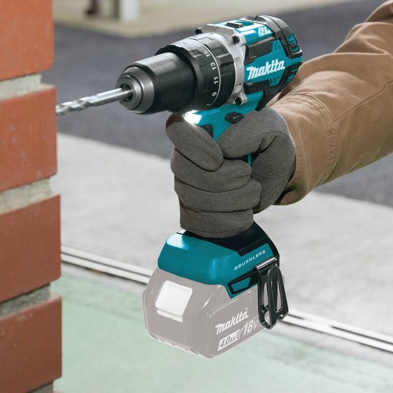 Martillo taladrador inalámbrico sin escobillas de 1/2 pulgadas de iones de litio LXT de 18V de Makita (sólo herramienta) - XPH12Z