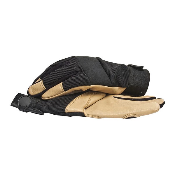 Guantes de mecánico de Blackcanyon Outfitters, L, Negro/Beige, 95% Poliéster / 5% Spandex - 86420/L