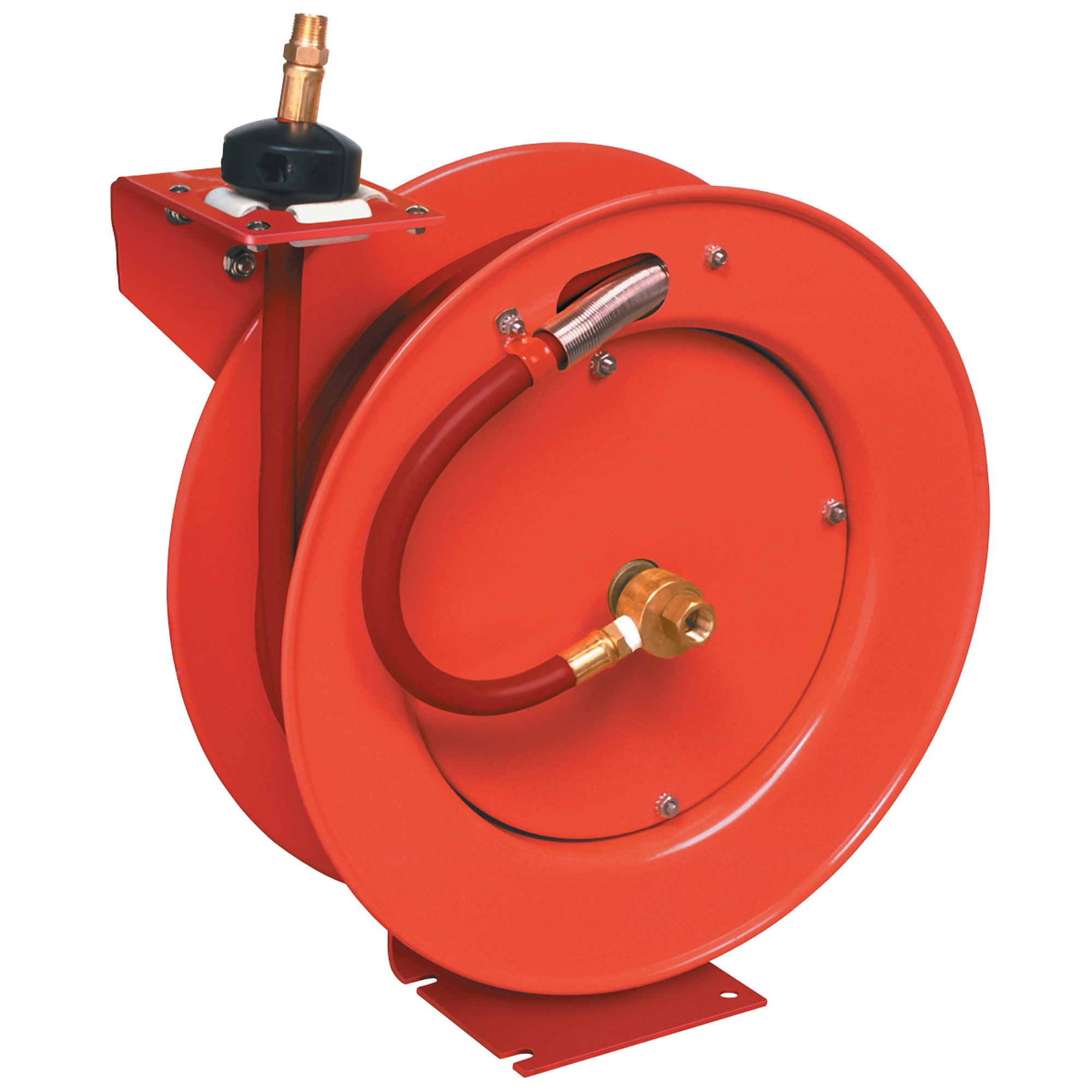 Carrete de manguera de aire Lincoln Lubrication, ensamblado de 50 pies x 3/8 Modelo LIN83753