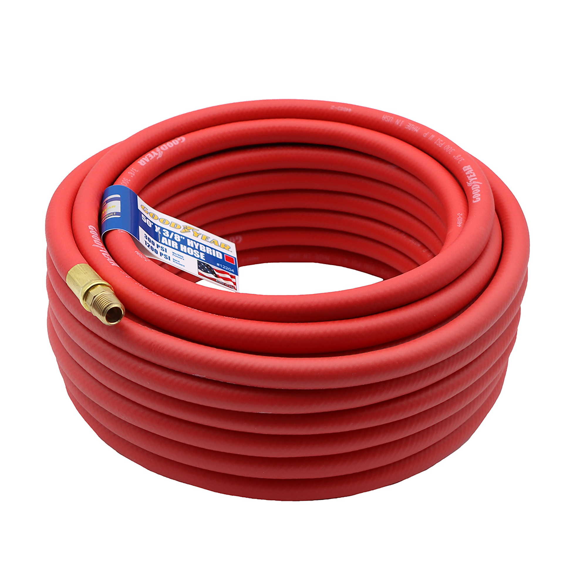 Manguera Goodyear HYBRID de 50 pies por 3/8 pulgadas, color rojo