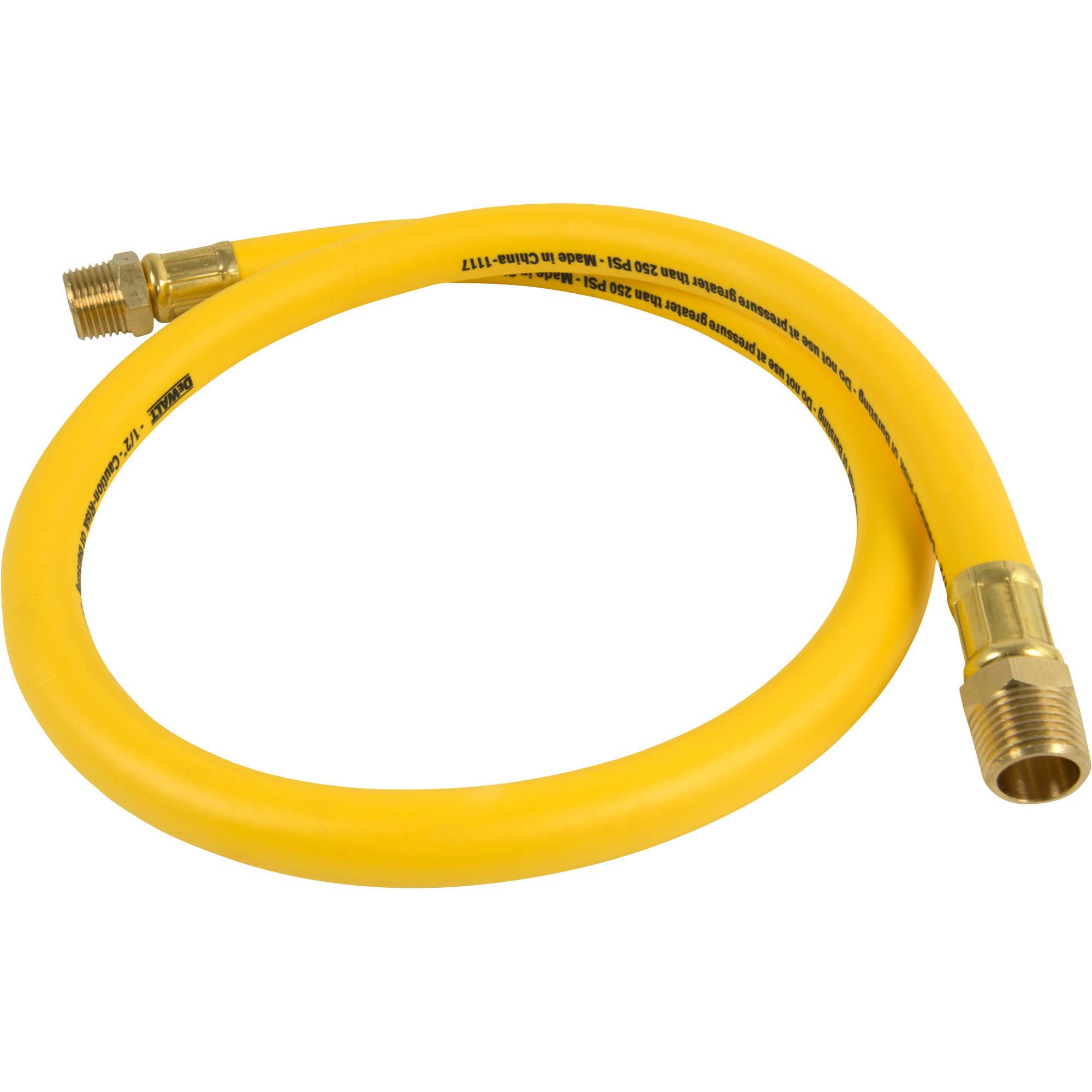 Manguera flexible híbrida Premium DEWALT, 1/2 pulg. x 3 pies, 250 PSI, Modelo# DXCM012-0210