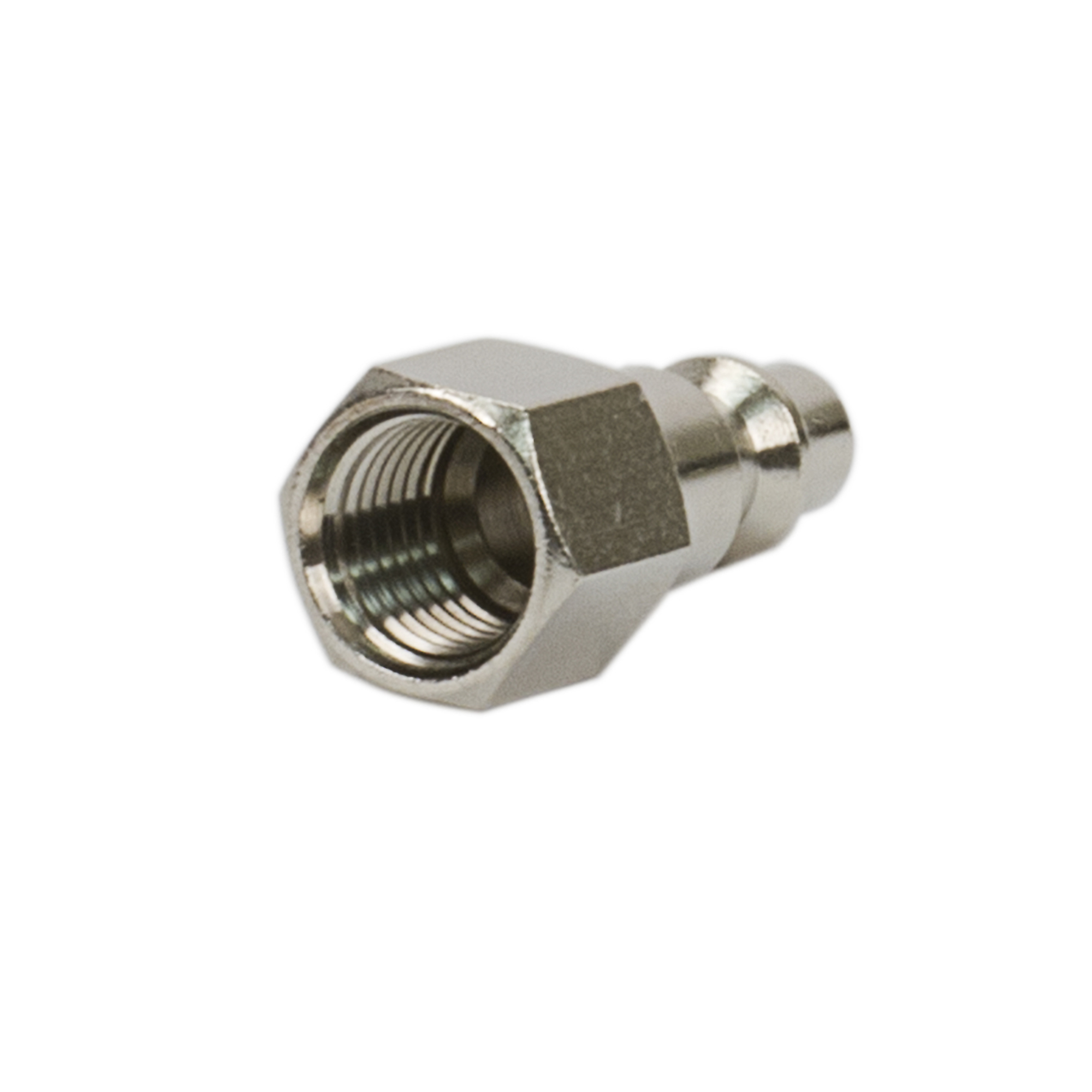 Perno de Conexión Rápida Viair - 1/4in. NPT(F), latón niquelado, Modelo# 92818