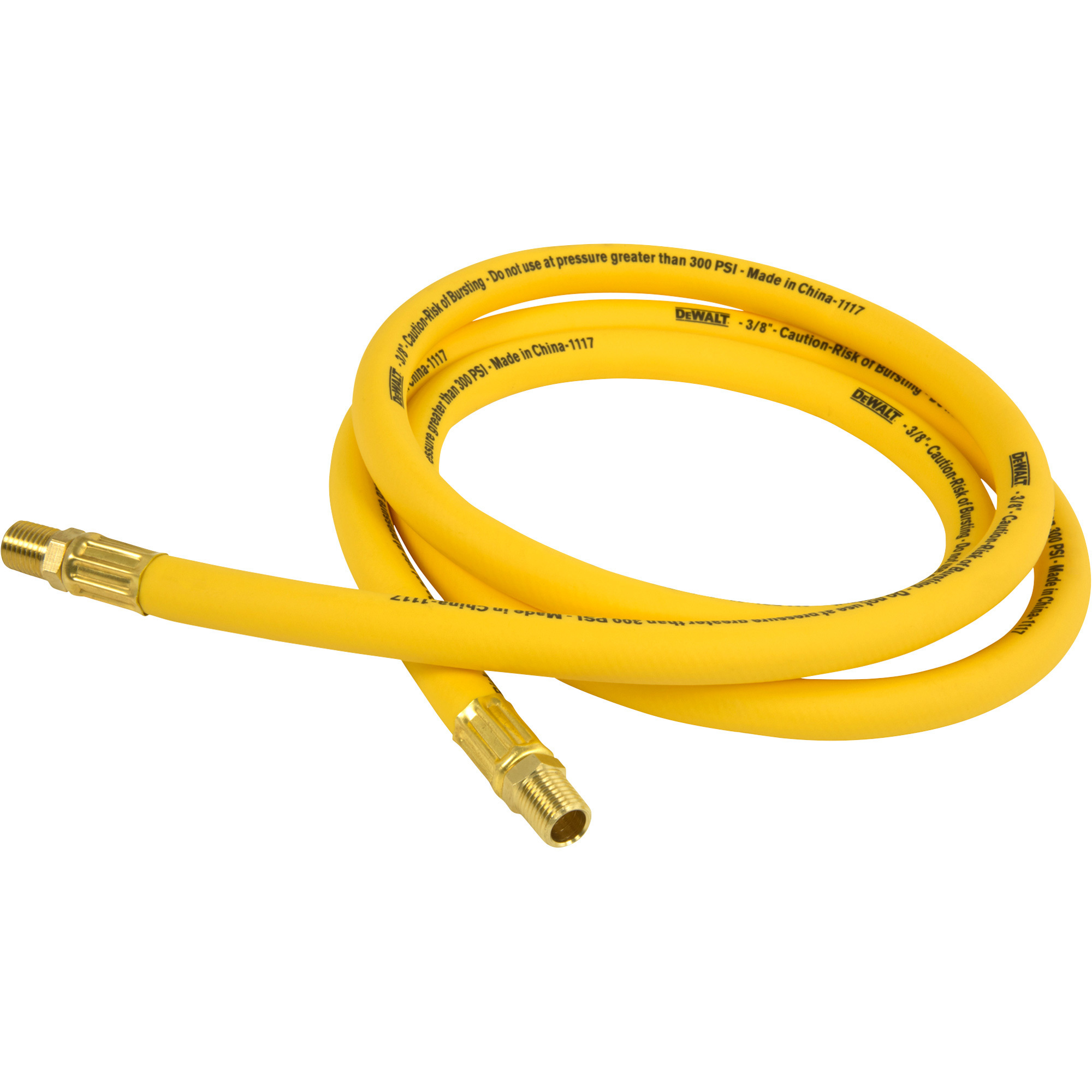 Manguera de arranque DEWALT, 3/8in. x 6ft., 300 PSI, Amarilla, Modelo# DXCM012-0209