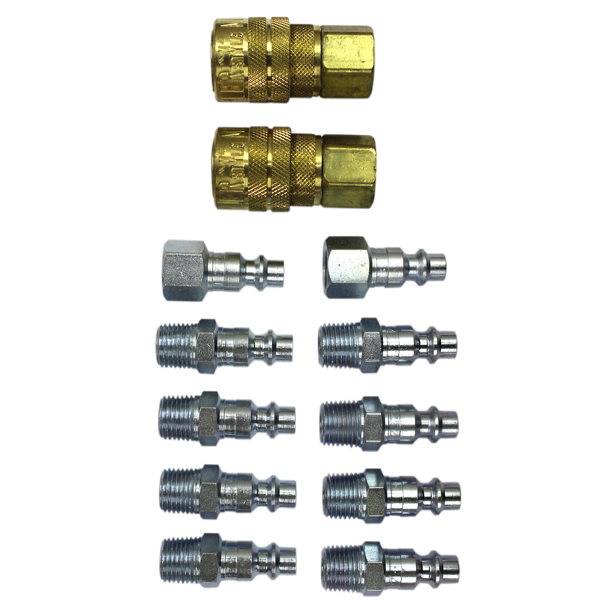Kit de 12 Acoplamientos Estilo M Milton, Tamaño del Acoplador 1/4 pulgadas, Modelo# s-210