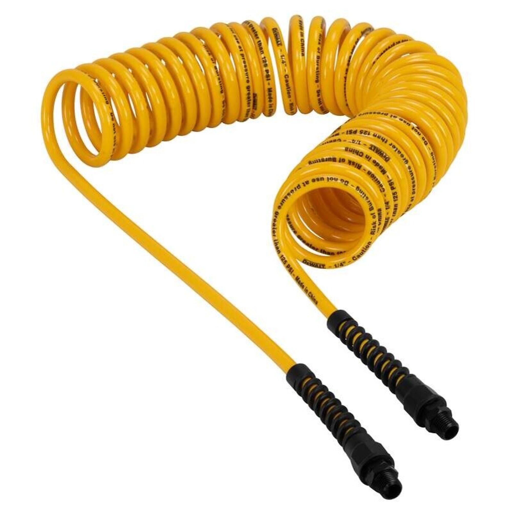 Manguera enrollable DEWALT de poliuretano, 25 pies, 1/4 pulgadas MNPT, modelo DXCM012-0242