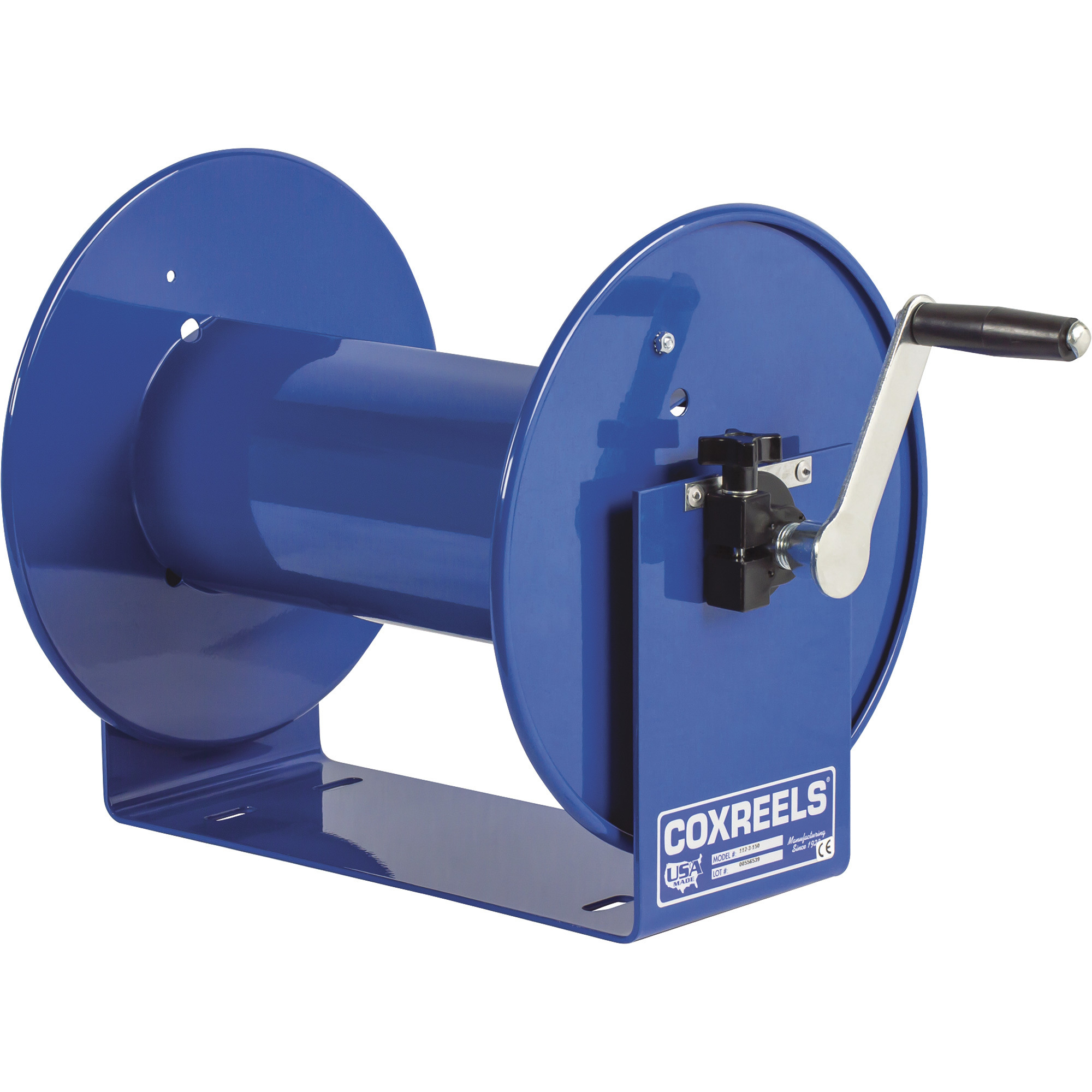 Carrete de manguera de mano Coxreels Compact, para manguera de 3/8 pulg. x 50 pies, máx. 300 PSI, Modelo# 112-3-50