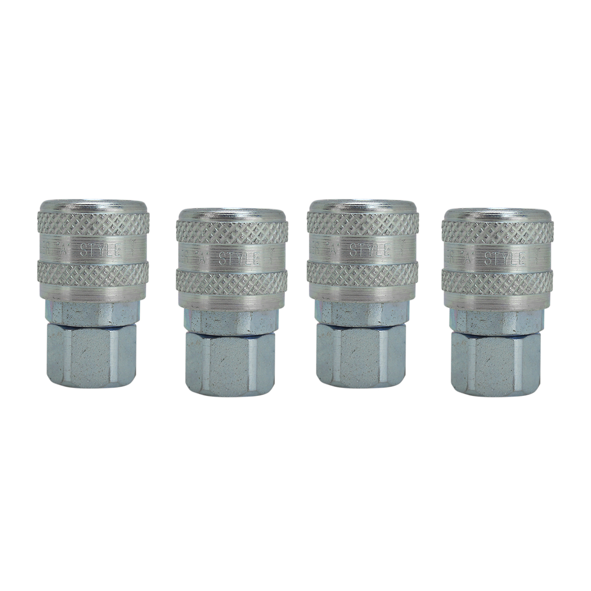 Paquete de 4 Coples Milton, Cuerpo Hembra 1/4in Estilo A, tamaño de coples 1/4in, Modelo # s-775-4