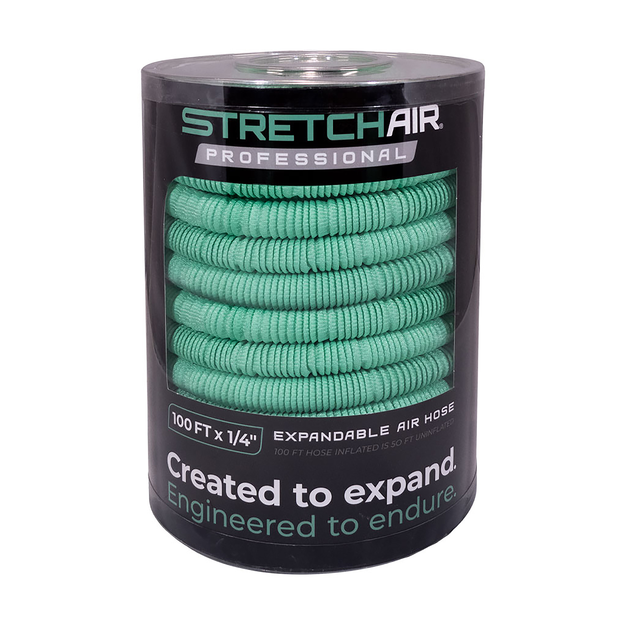 Manguera de Aire Expandible StretchAir, 1/4 pulg. X 100 pies, 300 PSI, Diámetro de Manguera 1/4 pulg., Longitud de Manguera 100 pies, Modelo# PLP10025XR