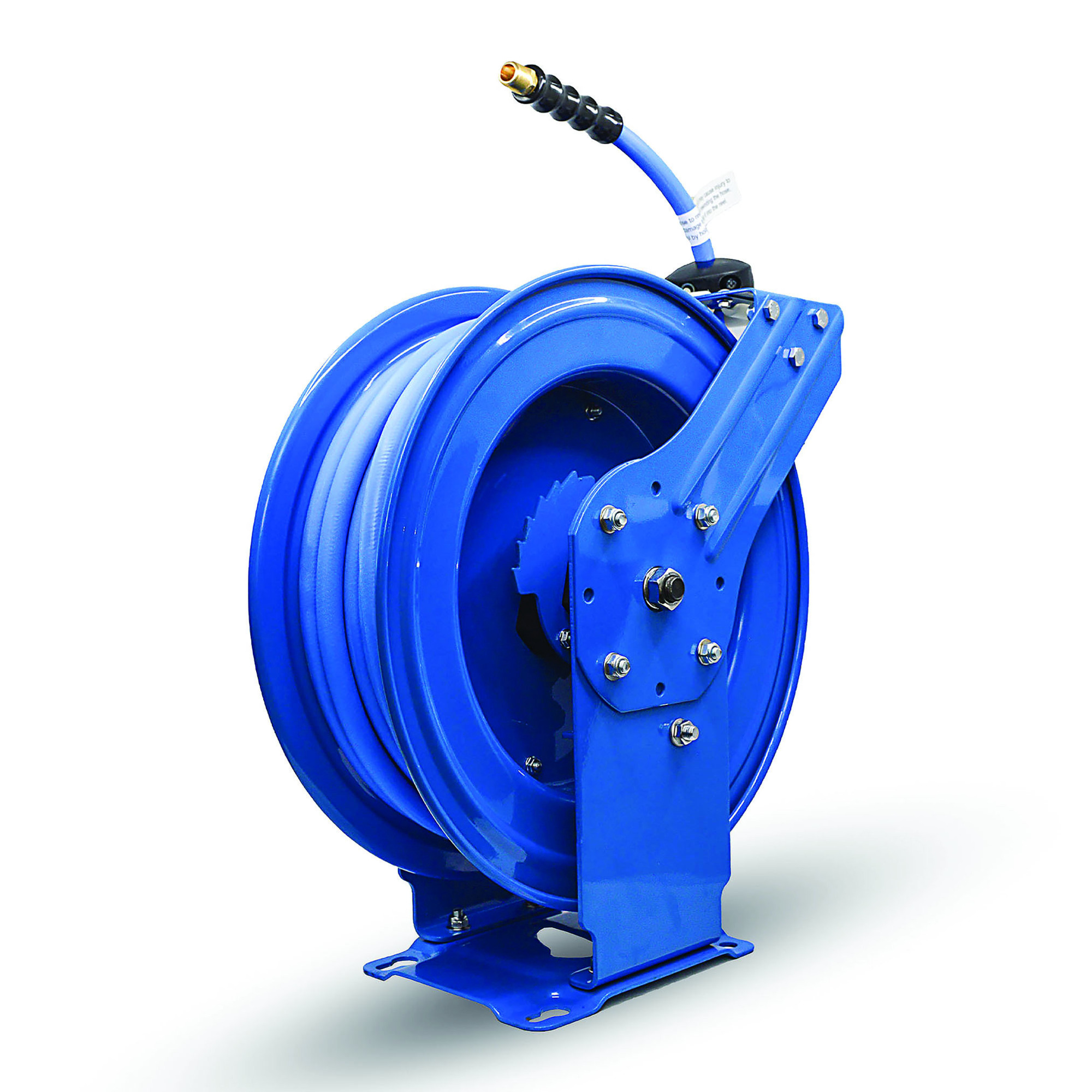 Carrete de Manguera de Aire de Goma BluBird DA Ensamblado 1/2in.x50ft., Diámetro de la Manguera 1/2 in, Longitud de Manguera 50 ft, Modelo# BBRDA1250