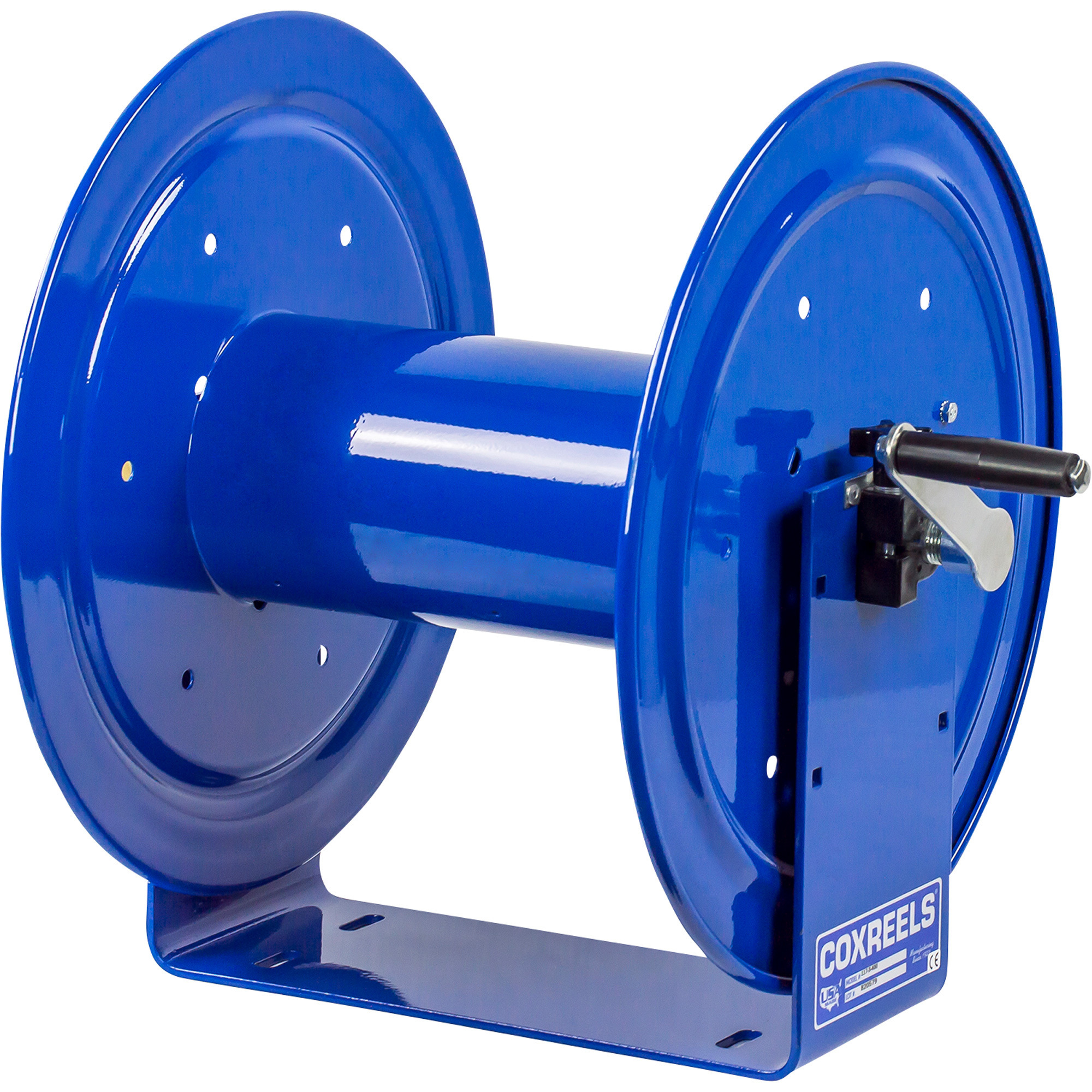 Carrete de manguera manual Coxreels 100 Series, capacidad de manguera 3/8in. x 250ft., 4000 PSI máximo, Modelo# 117-3-250