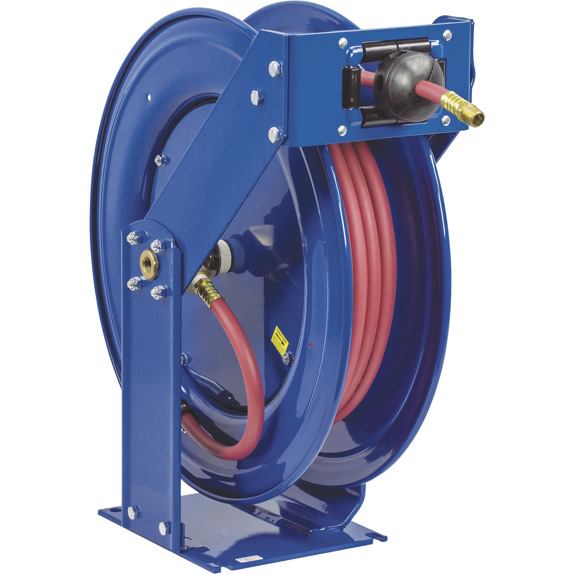 Carrete de manguera Coxreels Serie T Supreme-Duty para aire/agua, con manguera de PVC de 1 pulgada x 50 pies, máx. 300 PSI, Modelo TSH-N-650. Lo mejor en calidad y resistencia.