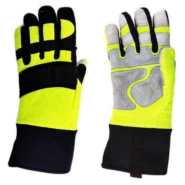 Guantes Mecánicos Magid, M, Amarillo de Alta Visibilidad, HppeHPPE - MECH505WM.