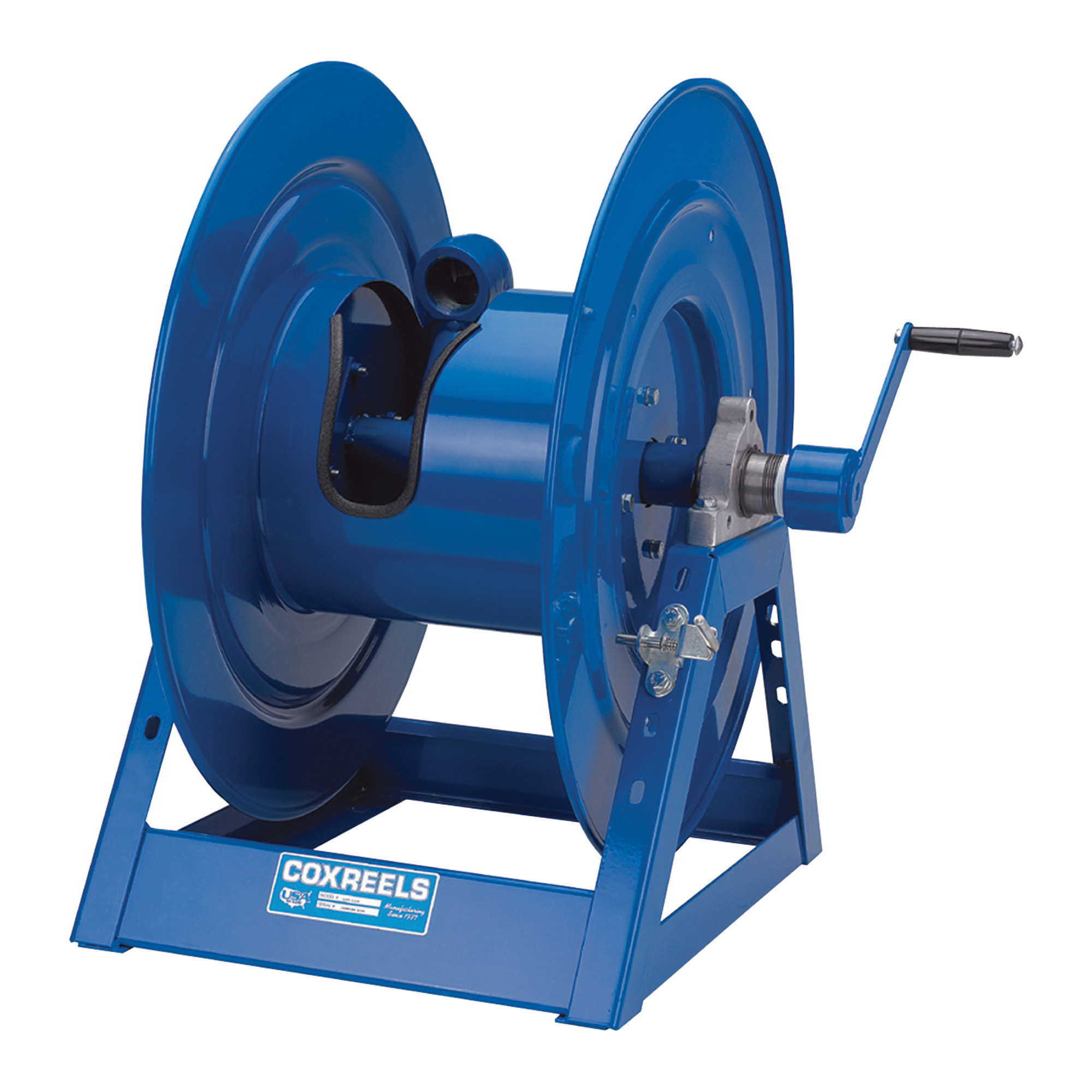 Carrete de manguera de gran capacidad Coxreels 1185 Series,  Holds 1 1/2in. x 100ft. de Manguera, Máximo 600 PSI, Modelo# 1185-2024.