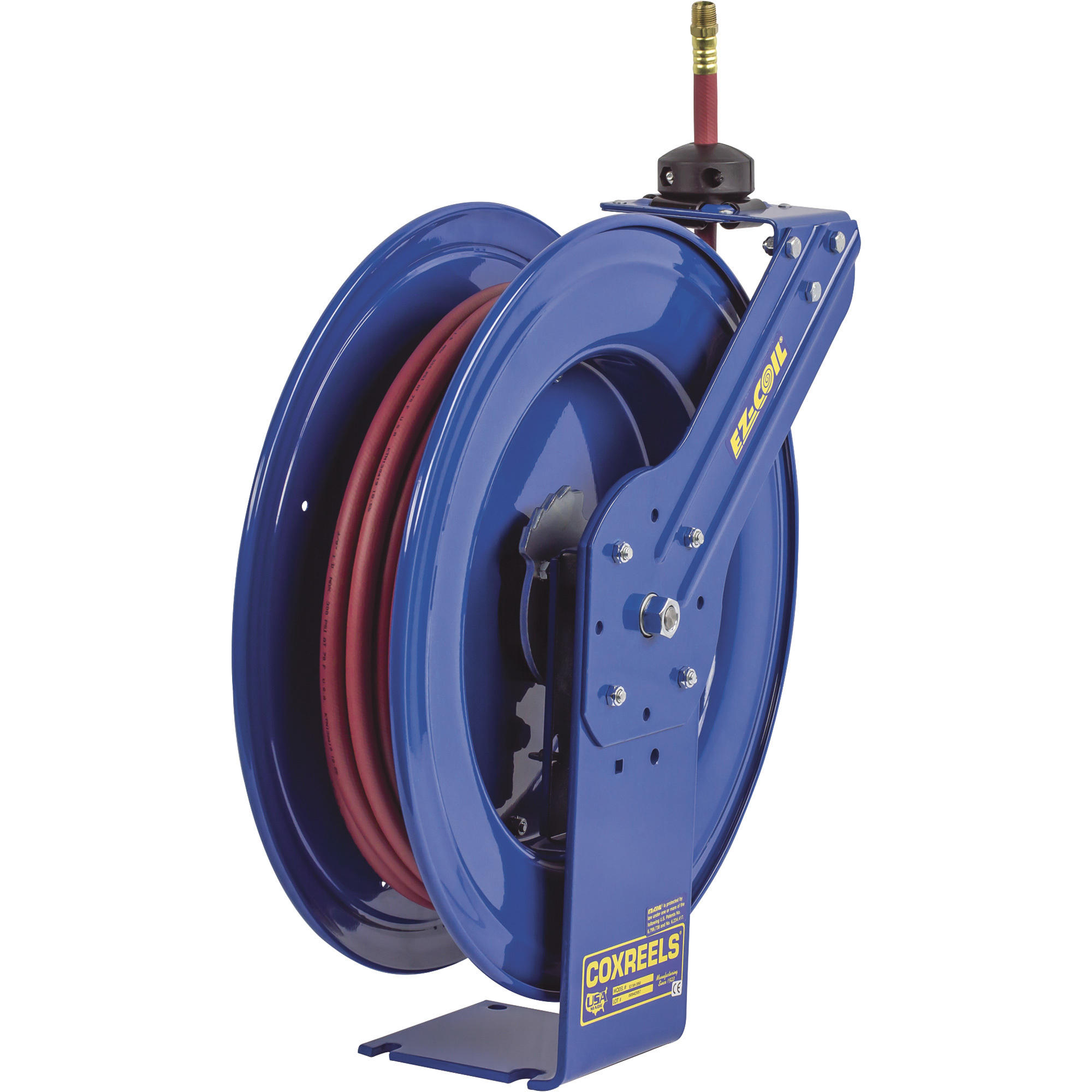 Carrete de Manguera de Aire/Agua de Seguridad Resistente Coxreels, Con Manguera de PVC de 3/4in. x 25ft., Máx. 300 PSI, Modelo# EZ-SH-525