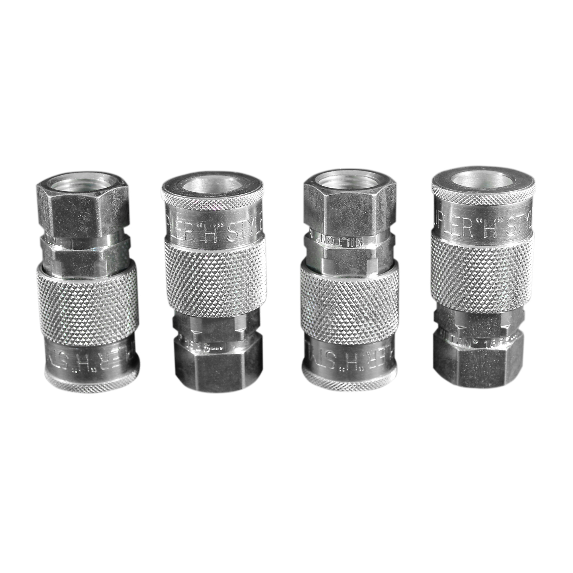 Paquete de 4 Acoplamientos H Milton, Cuerpo H hembra de 3/8 pulgadas - Modelo s-1835-4