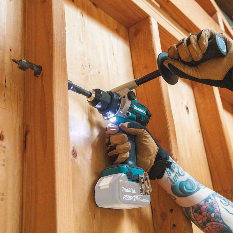 Rotomartillo inalámbrico sin escobillas Makita de 18V de 1/2 pulgadas de iones de litio (sólo herramienta) - XPH14Z