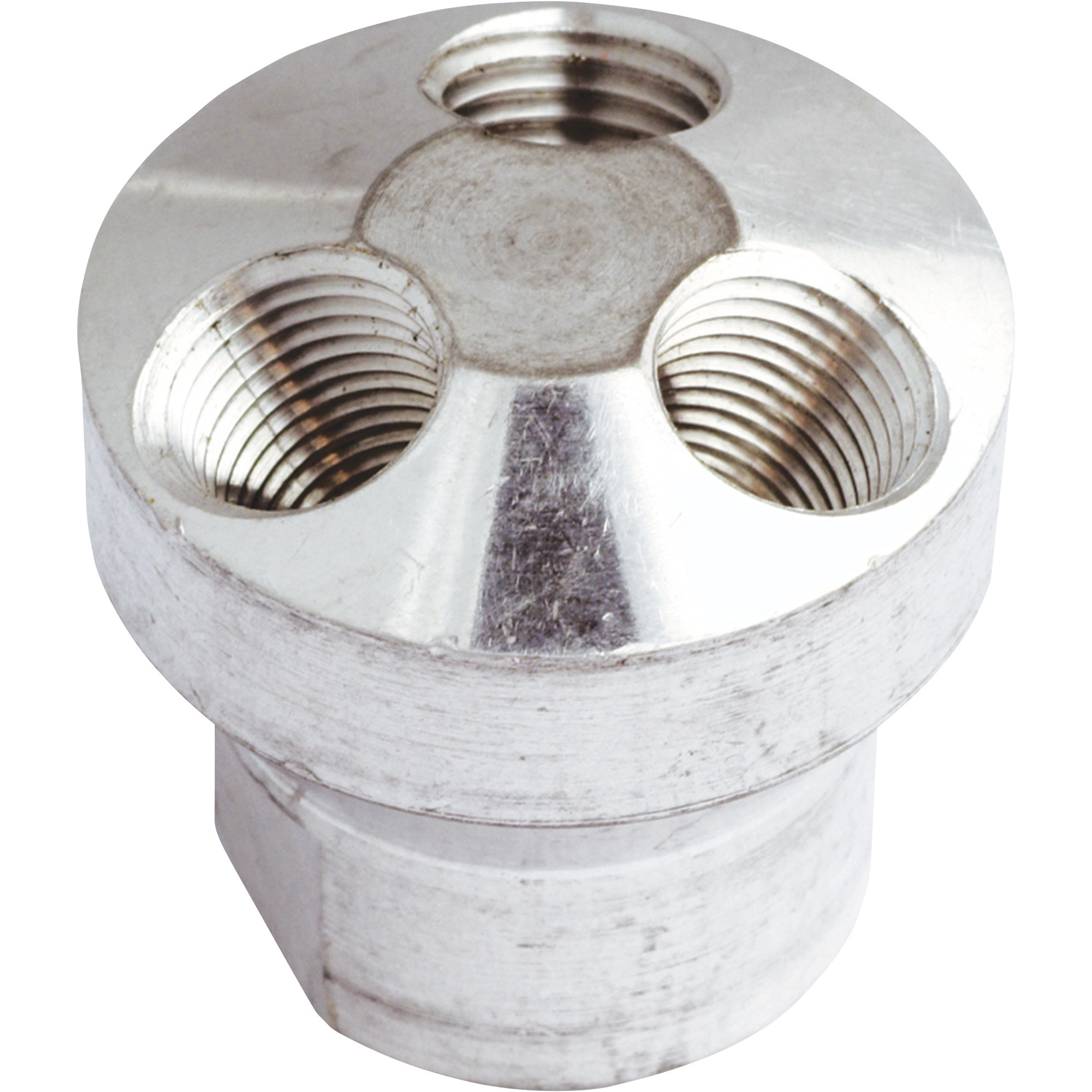 Múltiple de aire Milton, entrada de 3/8 pulgadas, salidas de 3 1/4 pulgadas, Modelo# S-685-6.