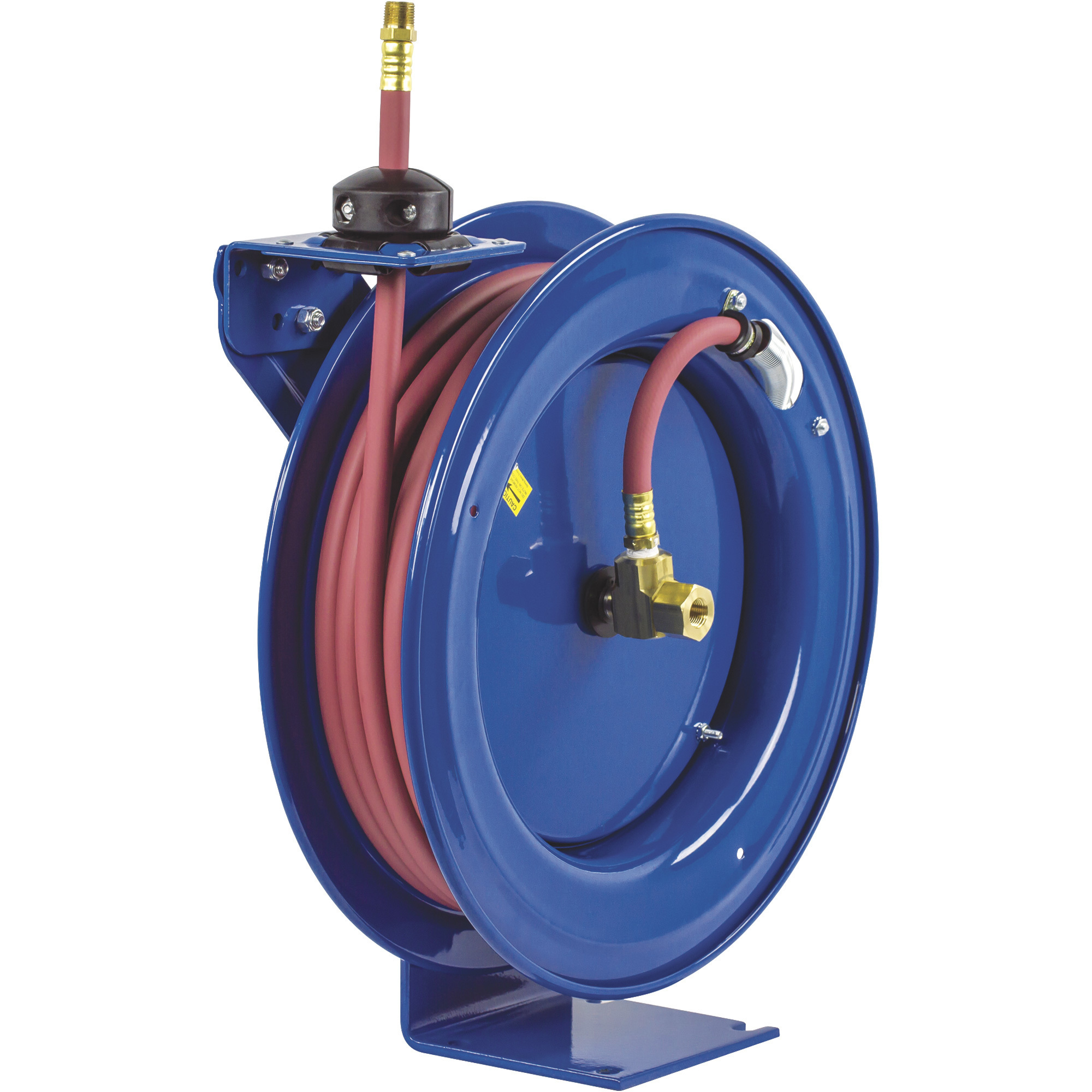 Enrollador de manguera de aire Coxreels, con manguera de PVC de 3/8 pulg. x 50 pies, máx. 300 PSI, modelo# P-LP-350-BXH.