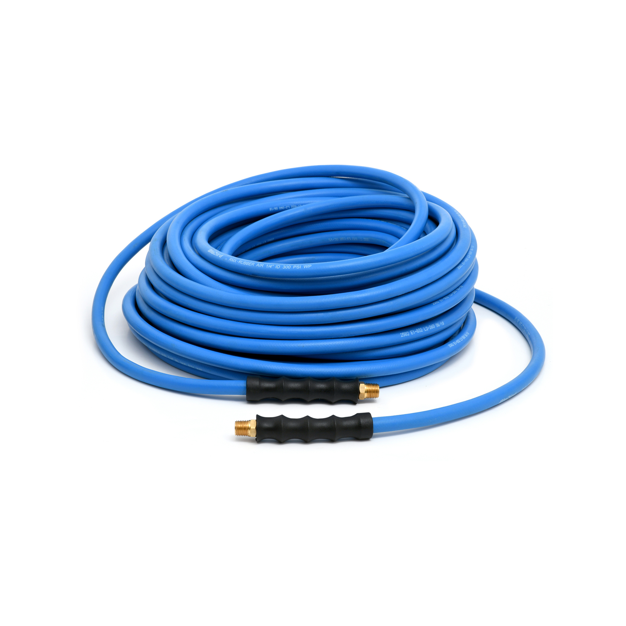 Ensamble de Manguera de Aire de Caucho BluBird 1/4 pulg. x 100 ft. - Modelo# BB14100