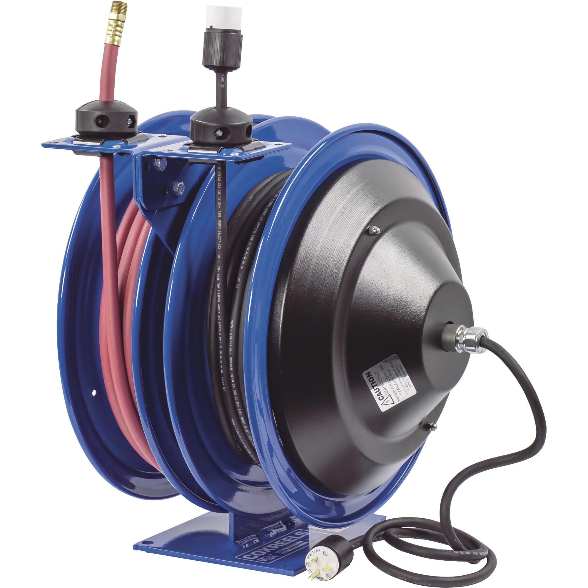 Carrete dual de manguera/eléctrico COX de Coxreels