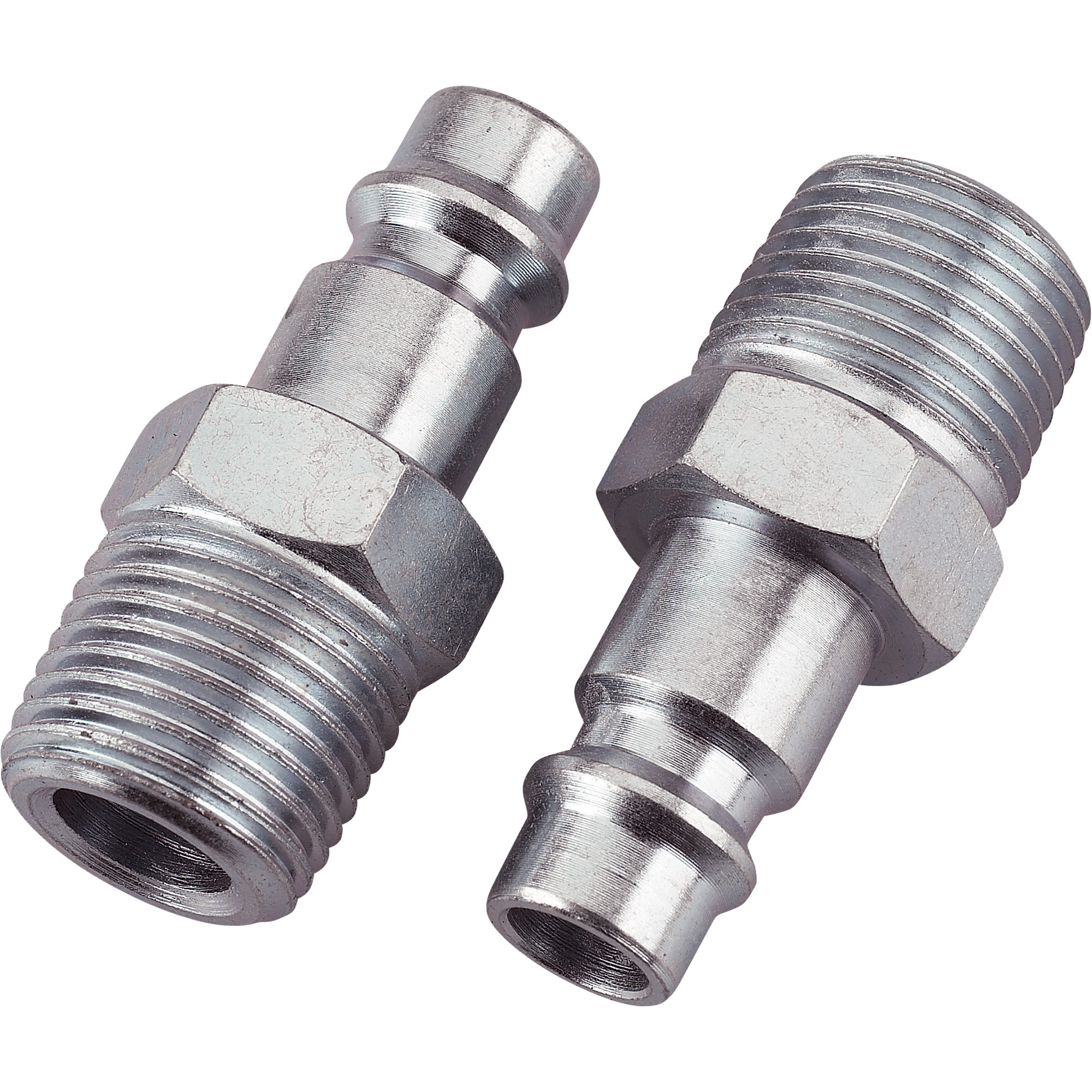Clavija de acoplamiento de acero Milton V-Style Hi-Flo, 3/8in. MNPT, Modelo S-762-1
