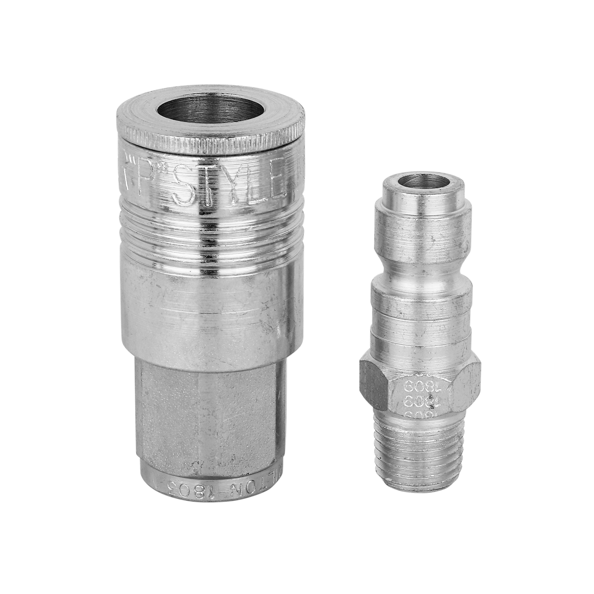 Combo de Acoplador Milton Hi-Flow P-Style, Tamaño de Acople 3/8 pulgadas, Modelo # s-1802.