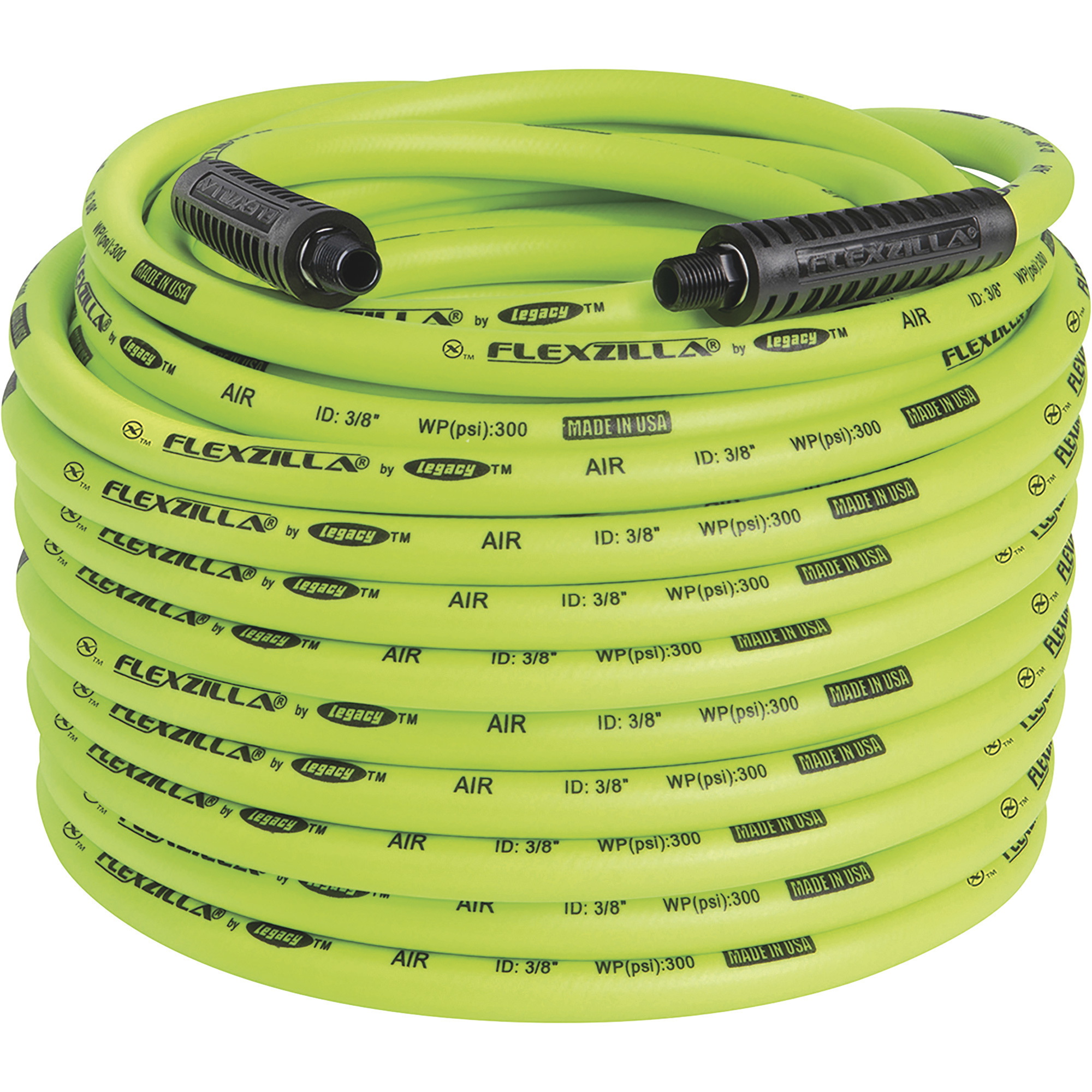 Manguera de aire Legacy Flexzilla, 3/8in. x 100ft., 300 PSI, Modelo HFZ38100YW2
