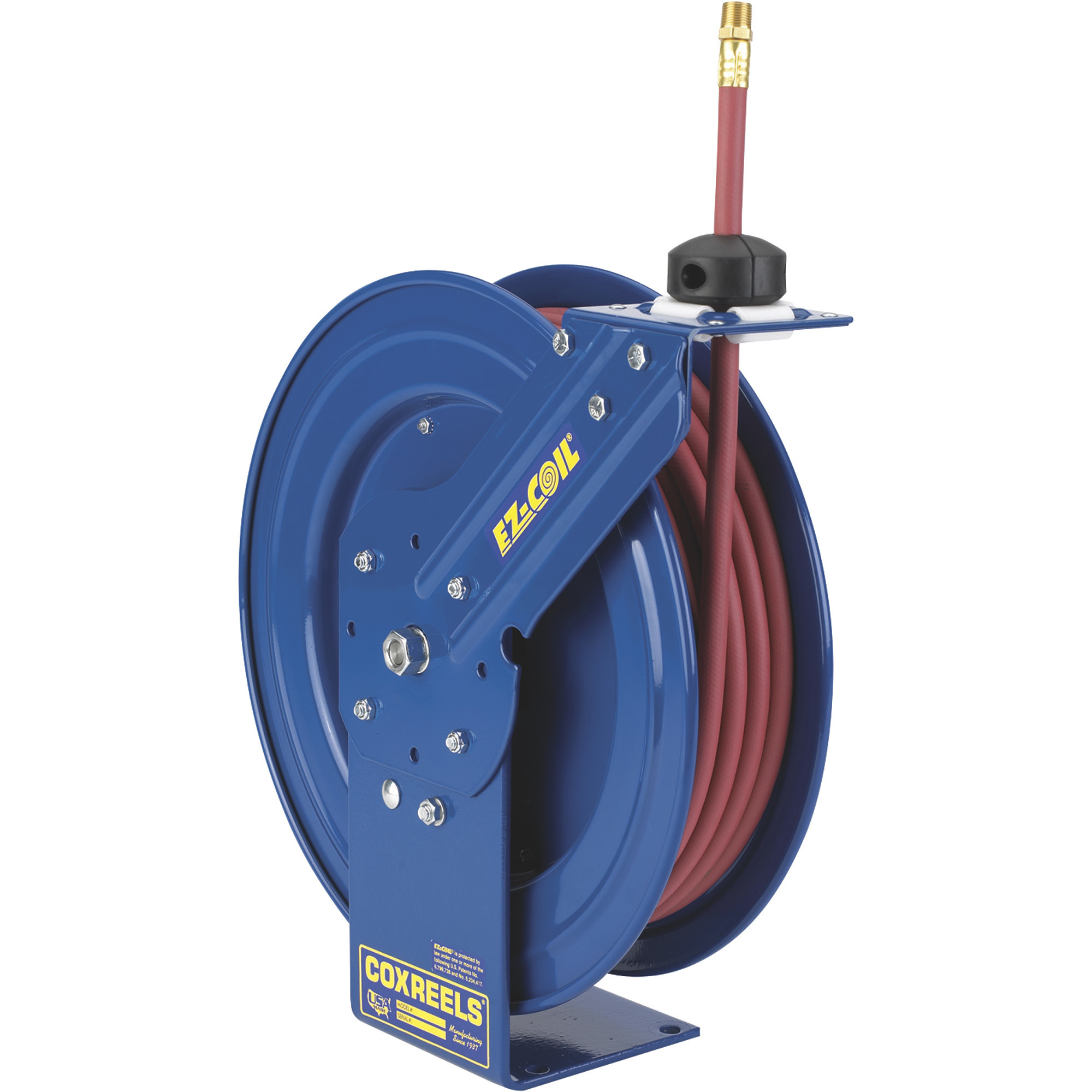 Carrete de manguera de aire Coxreels con manguera, 3/8in. x 50ft. manguera, Máx. 300 PSI, Modelo# EZ-P-LP-350.