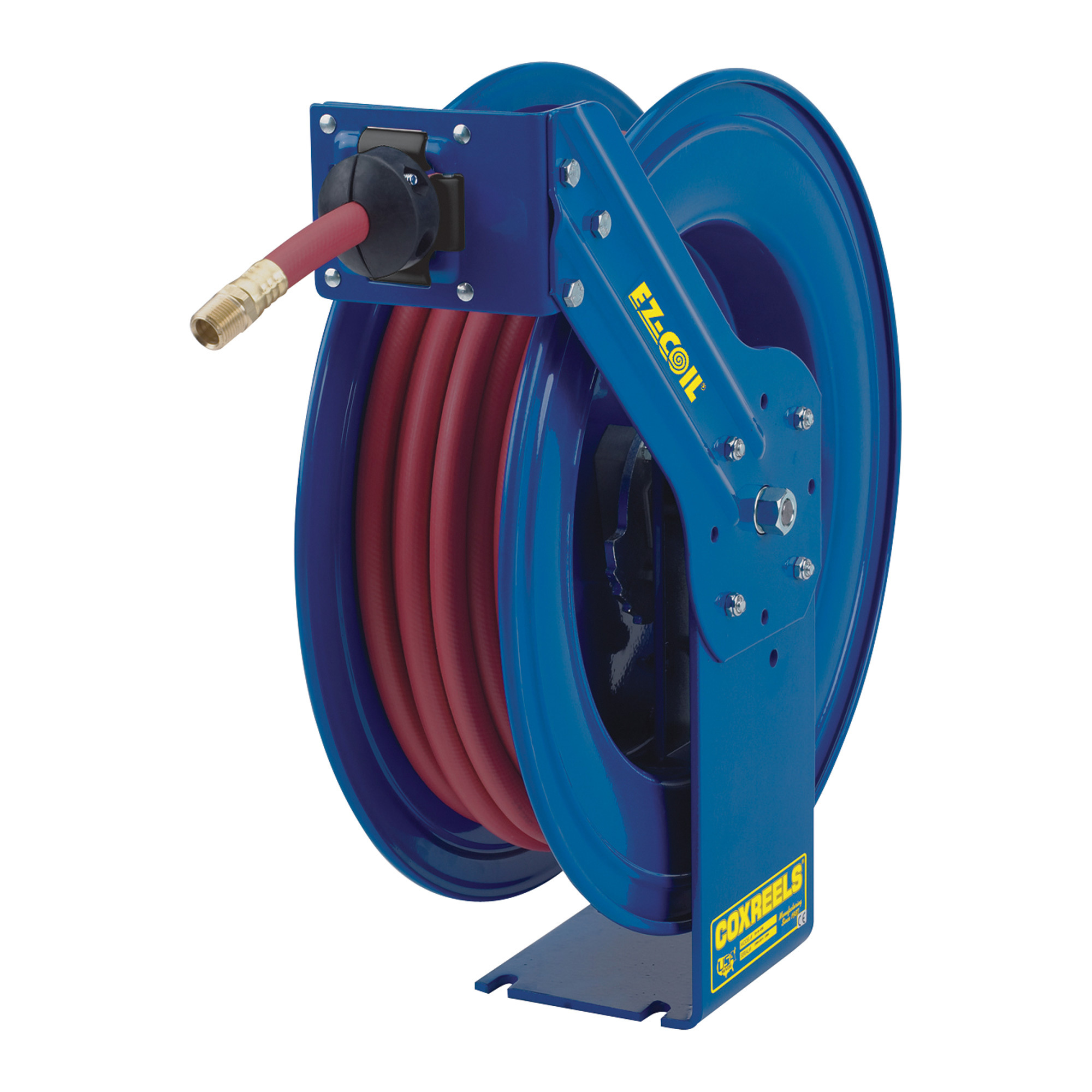 Enrollador de manguera de aire Coxreels, con manguera PVC de 1/2 pulg. x 50 pies, máx. 250 PSI, Modelo #EZ-SH-450.