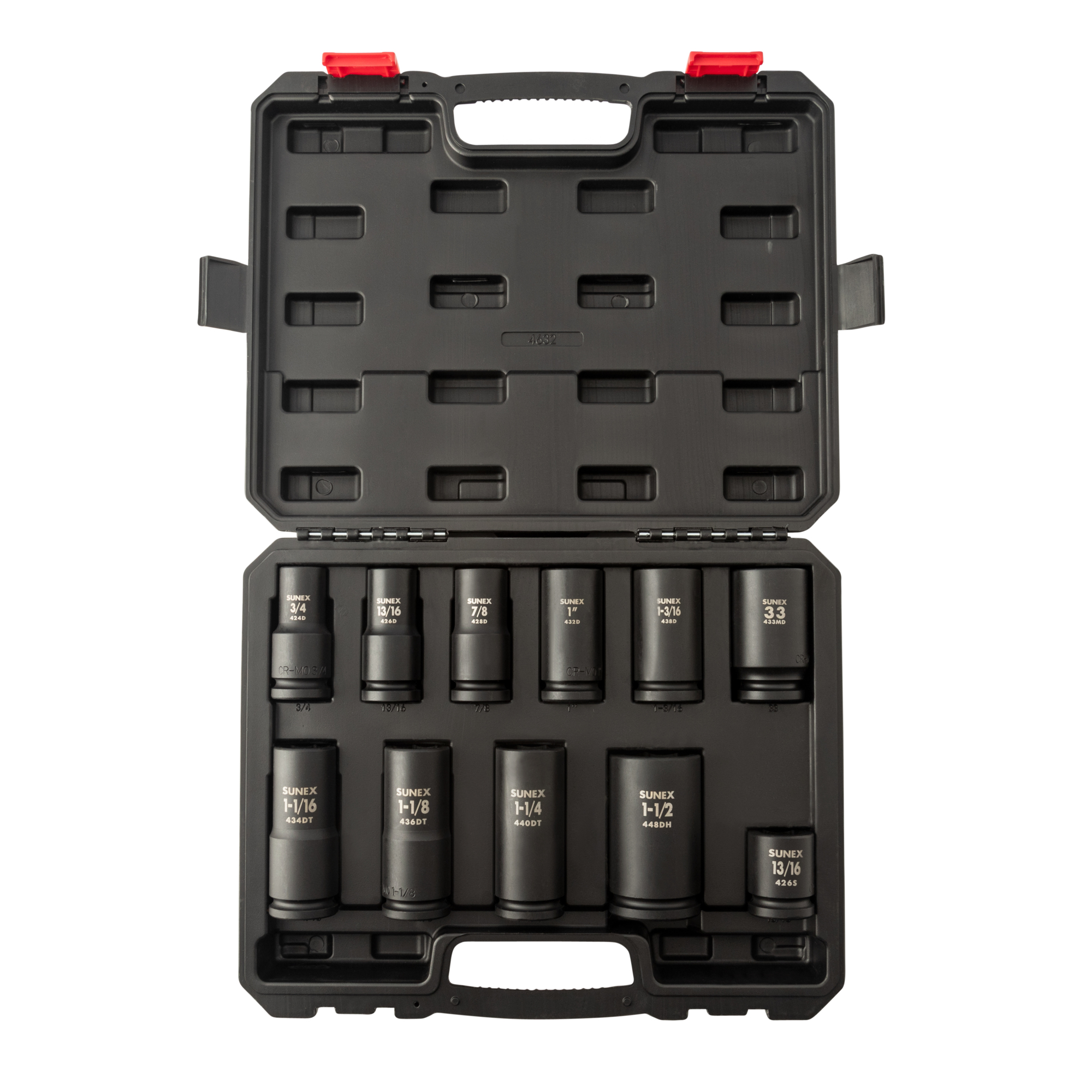 Juego de 11 dados para ruedas Sunex Tools 3/4in. Drive SAE/Metric 6-Point Standard/Deep/Square Budd - Modelo# 4632