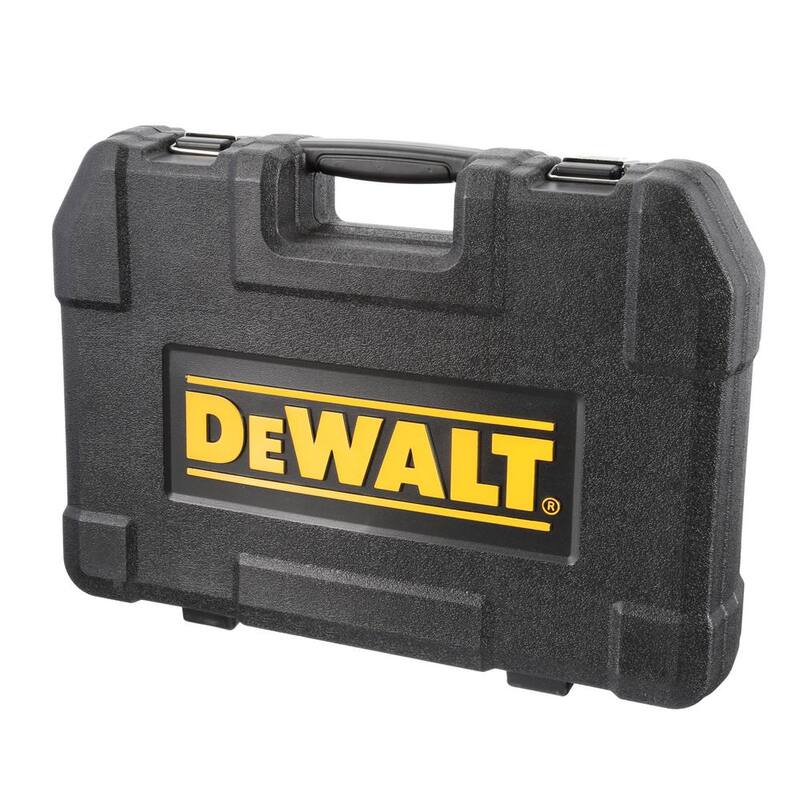 Juego de herramientas de mecánico DEWALT de 1/4 pulgadas x 3/8 pulgadas, Cromo pulido (142 piezas) - DWMT73802