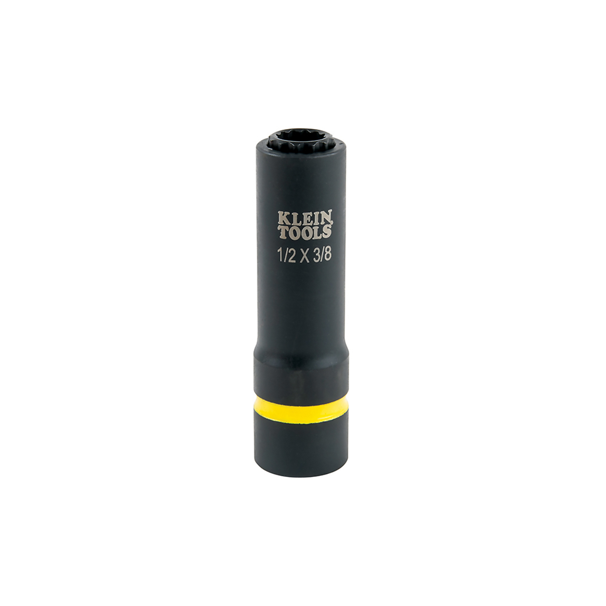 Klein Tools: Juego de 1 llave de impacto de 2 pulgadas en 1, 12 puntas, 1/2 y 3/8 pulgadas, Modelo 66011